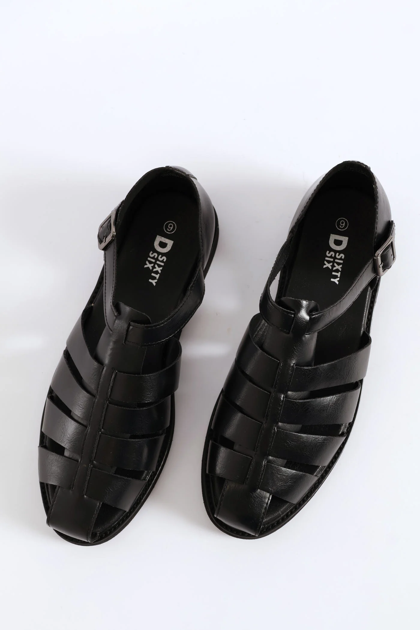 Formal Fashion Caged Sandal - Black - Image 4