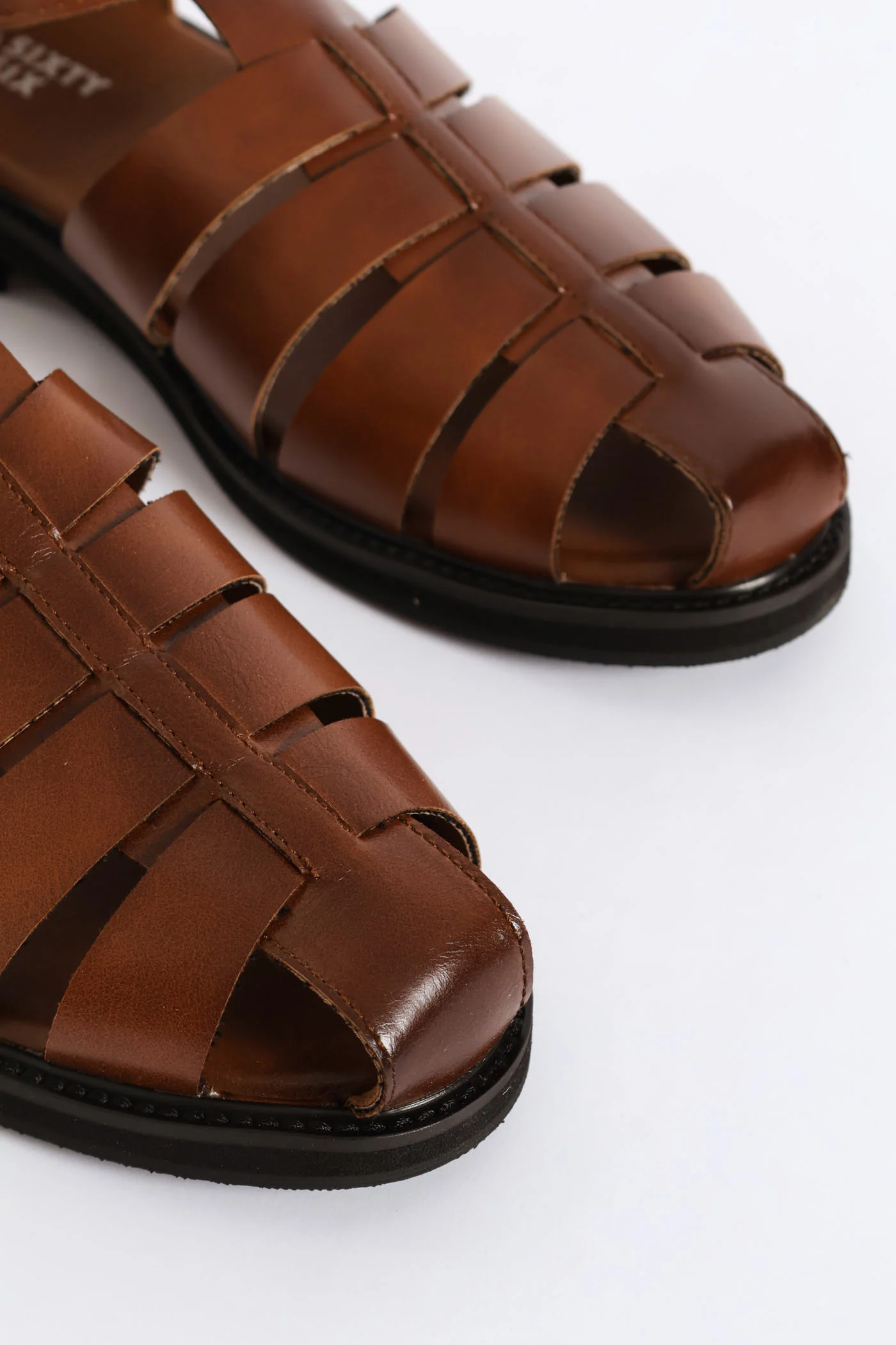 Formal Fashion Caged Sandal - Tan - Image 2
