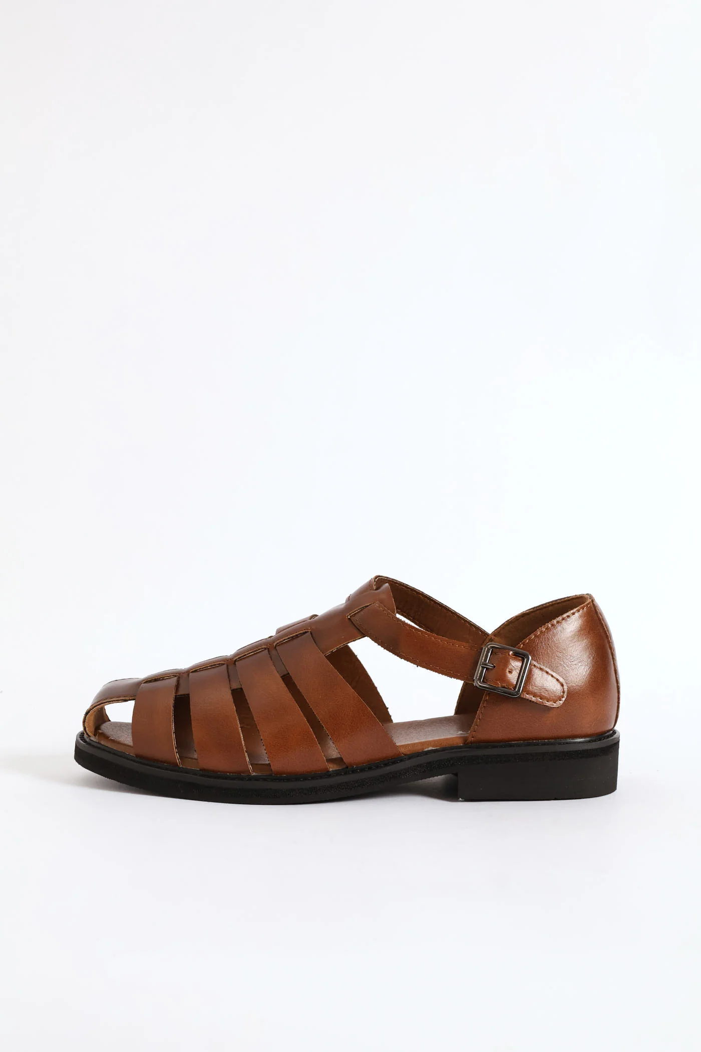 Formal Fashion Caged Sandal - Tan - Image 3