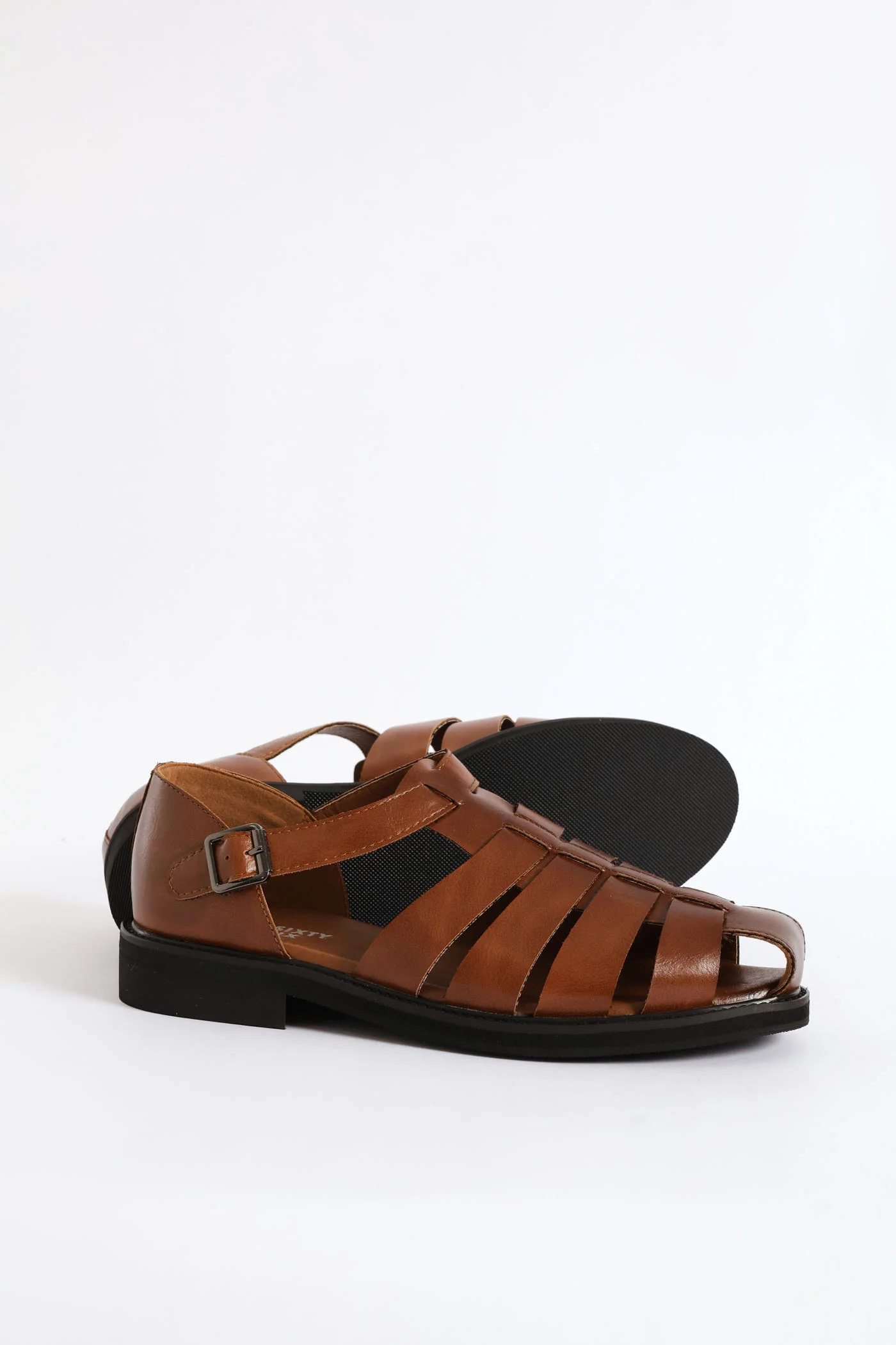 Formal Fashion Caged Sandal - Tan - Image 5