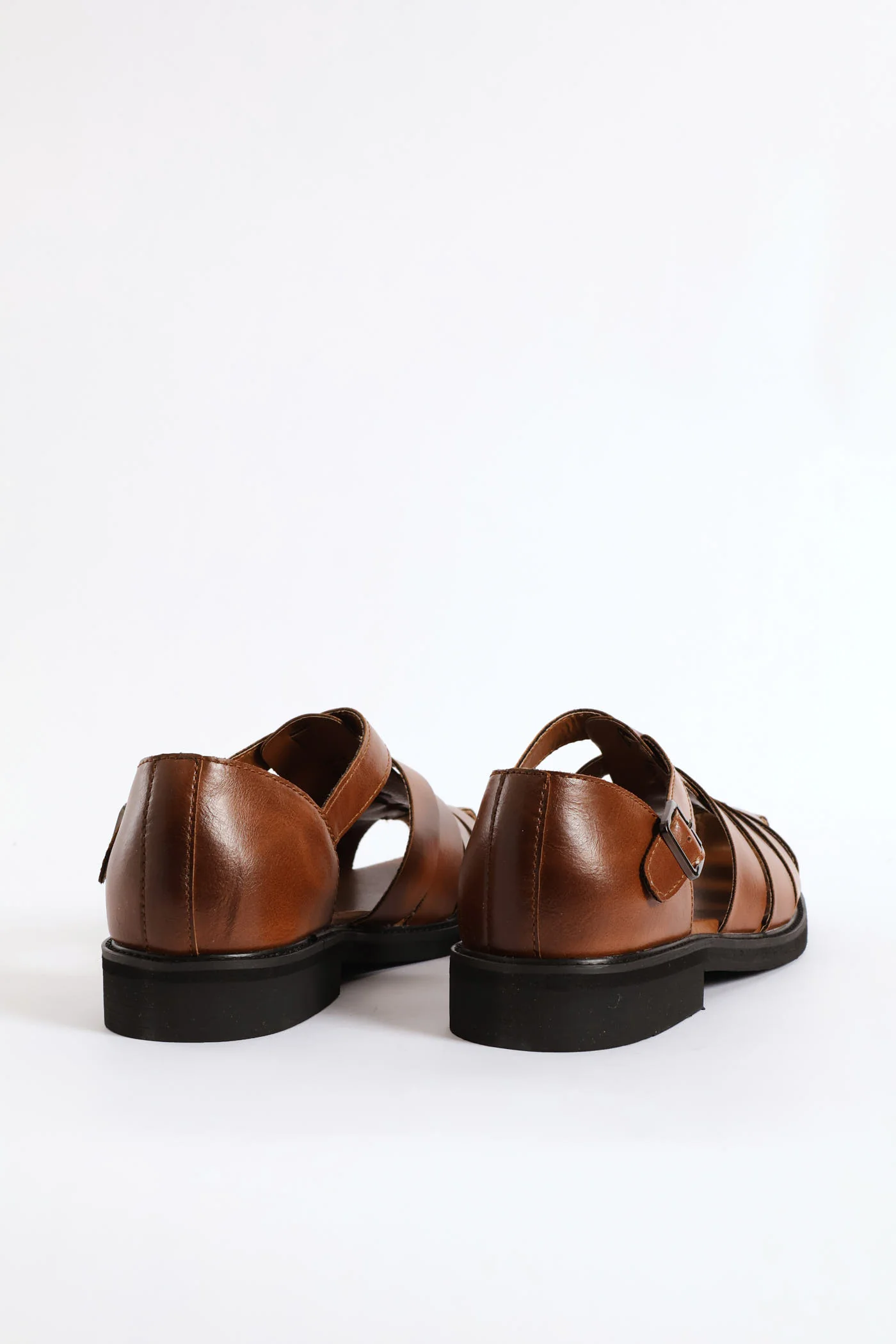 Formal Fashion Caged Sandal - Tan - Image 6