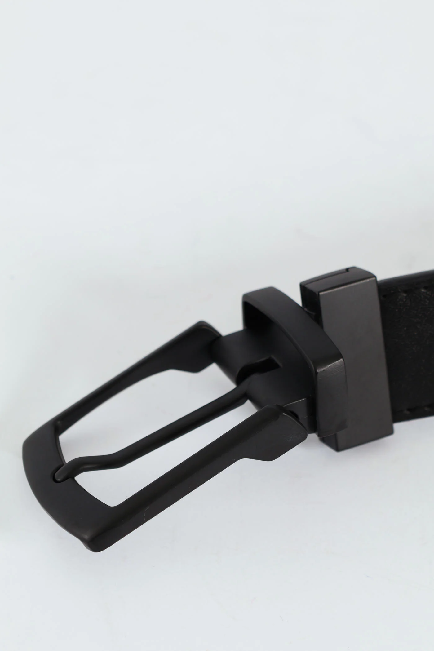 Formal Reversible Matte Buckle Belt - Black/Brown - Image 3