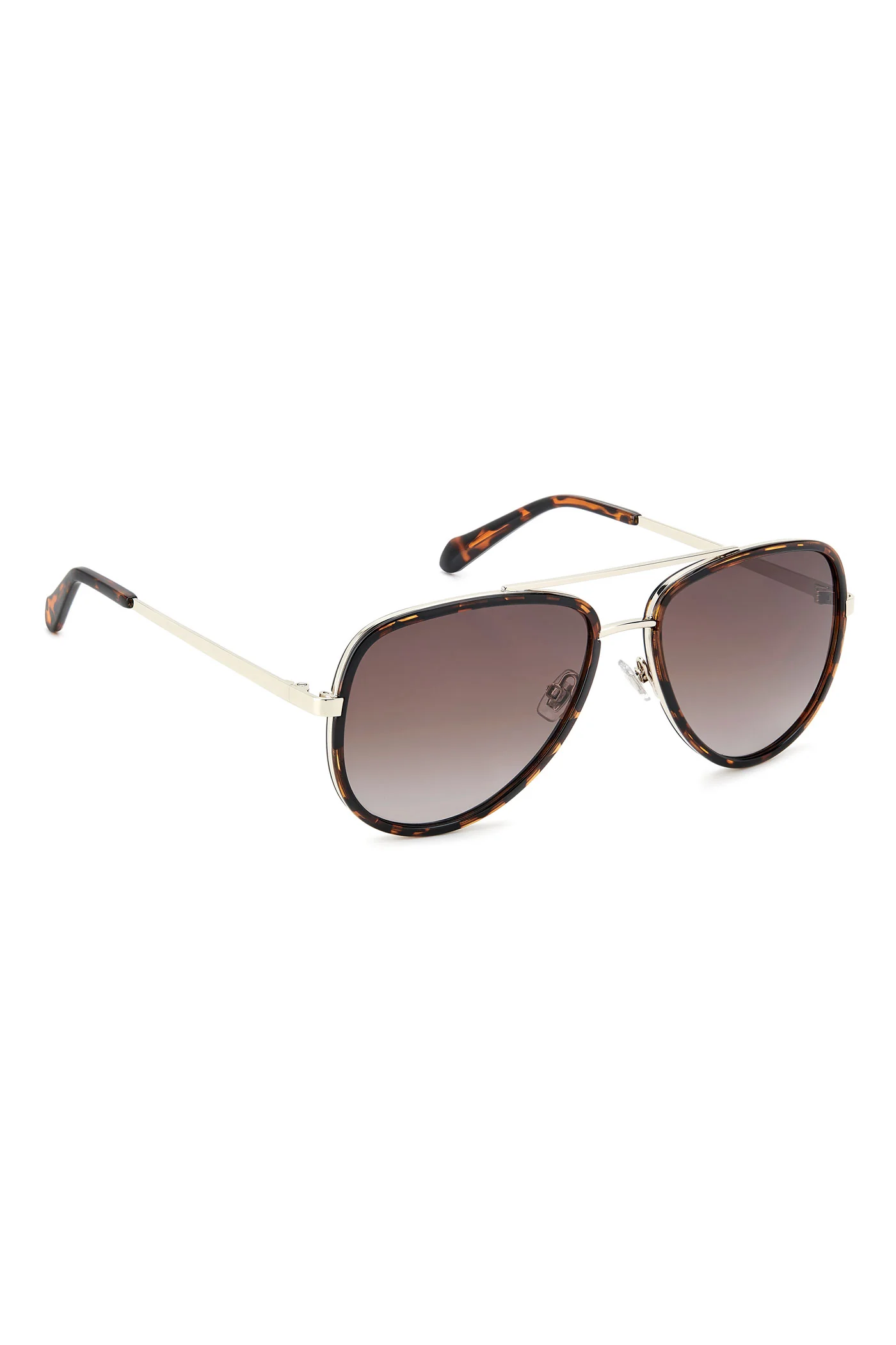 Havana Aviator Sunglasses - Brown - Image 4