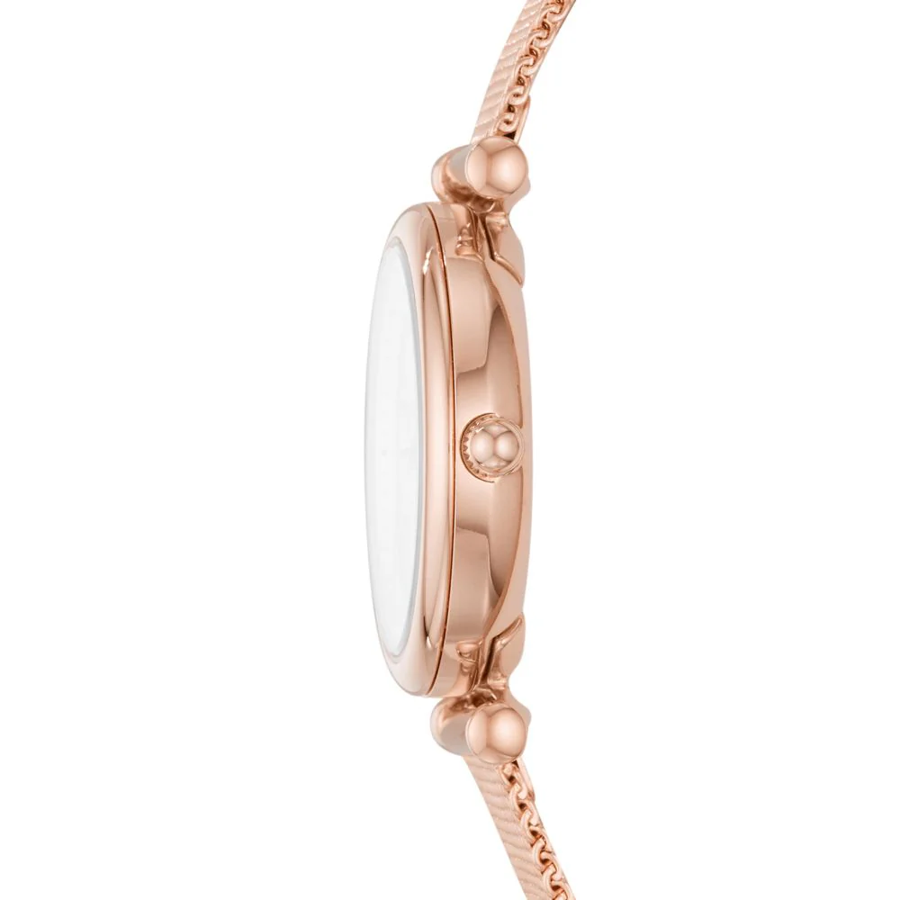 Carlie Mini Three-Hand Stainless Steel Watch - Rose Gold - Image 2