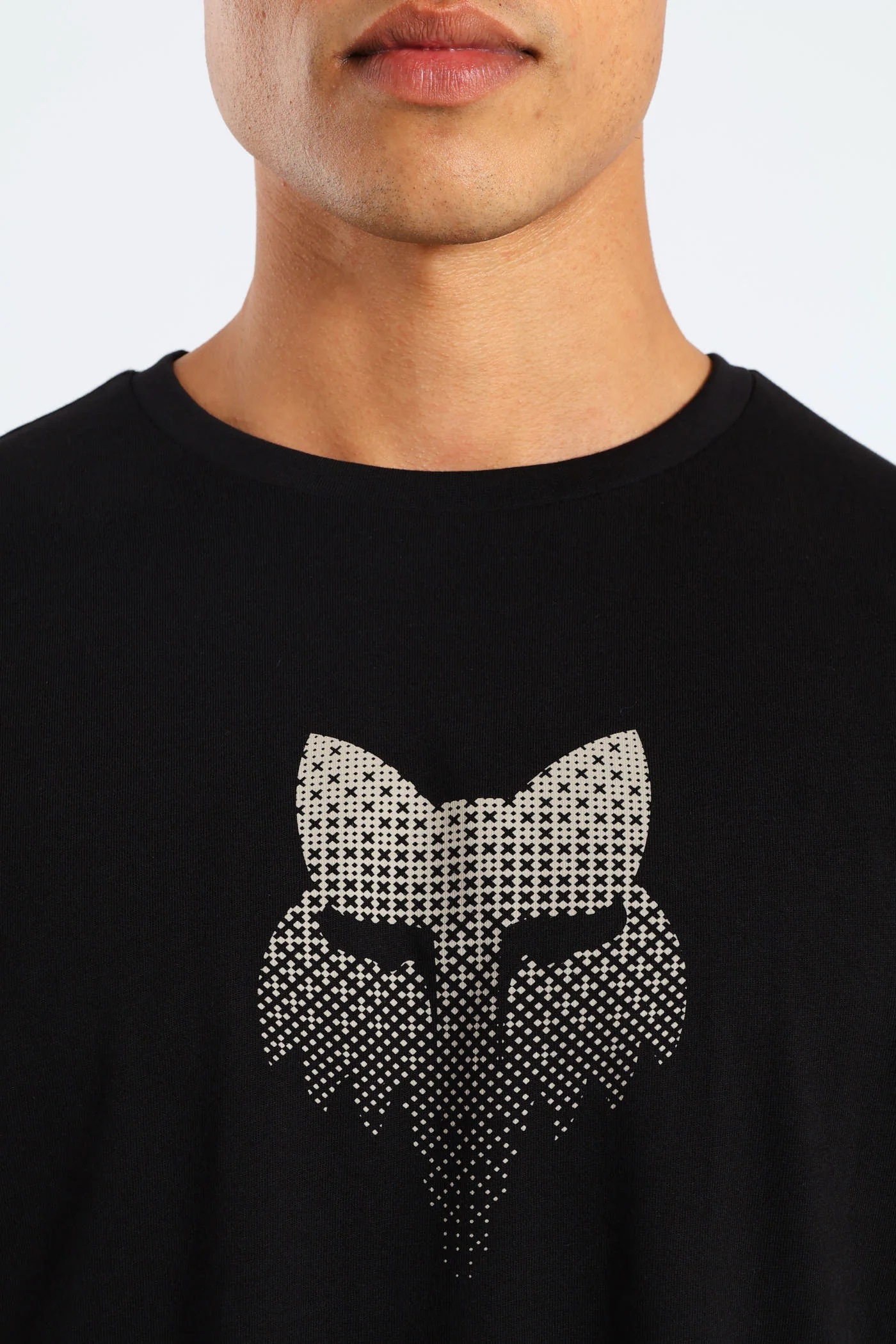 Fox Blur Tee - Black - Image 5