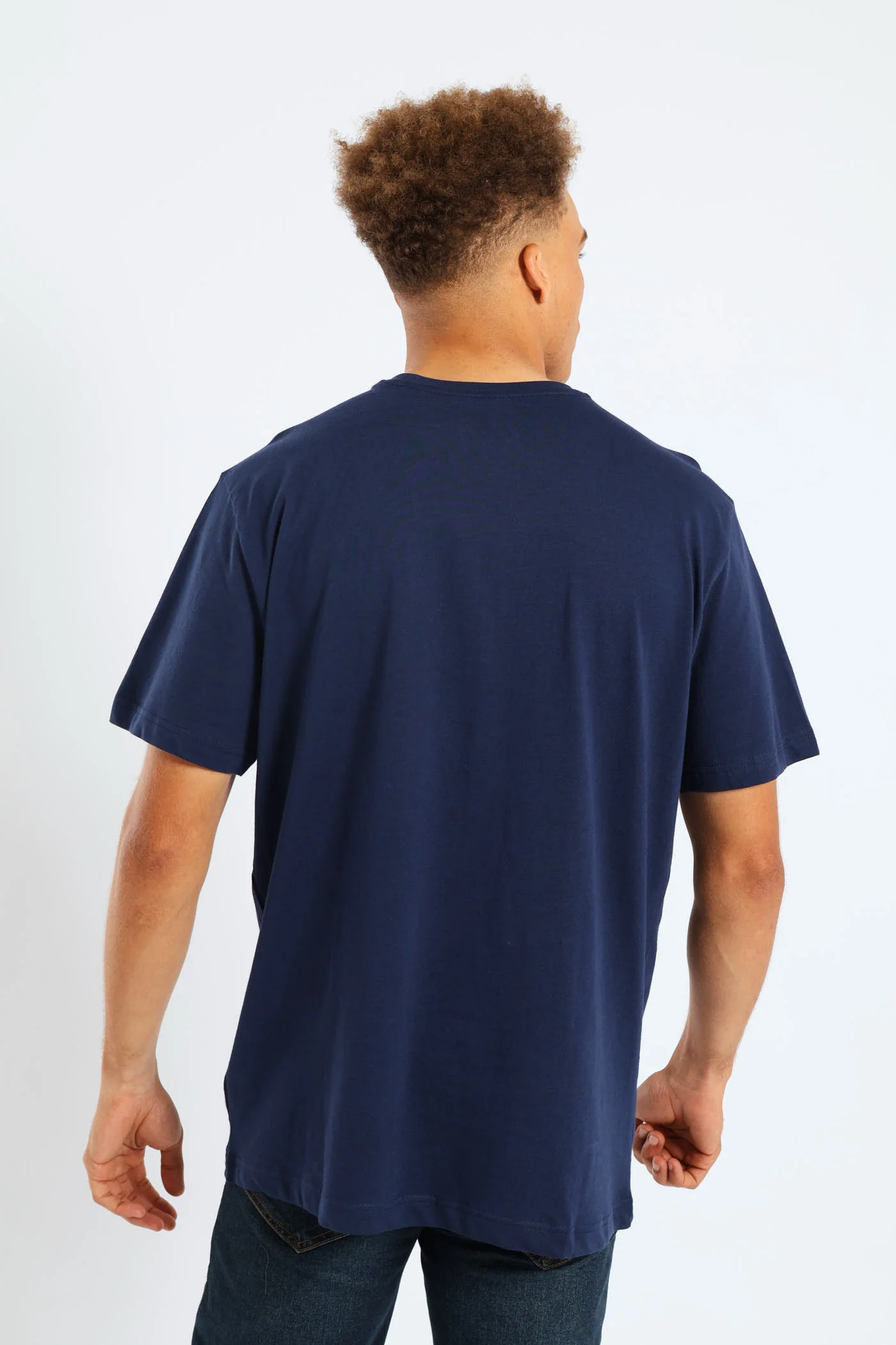 Fox Image Head Tee - Navy - Image 2