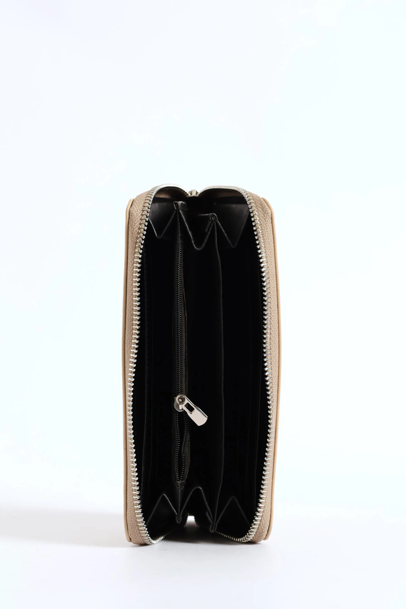 Frankie Suede Wallet - Beige - Image 2