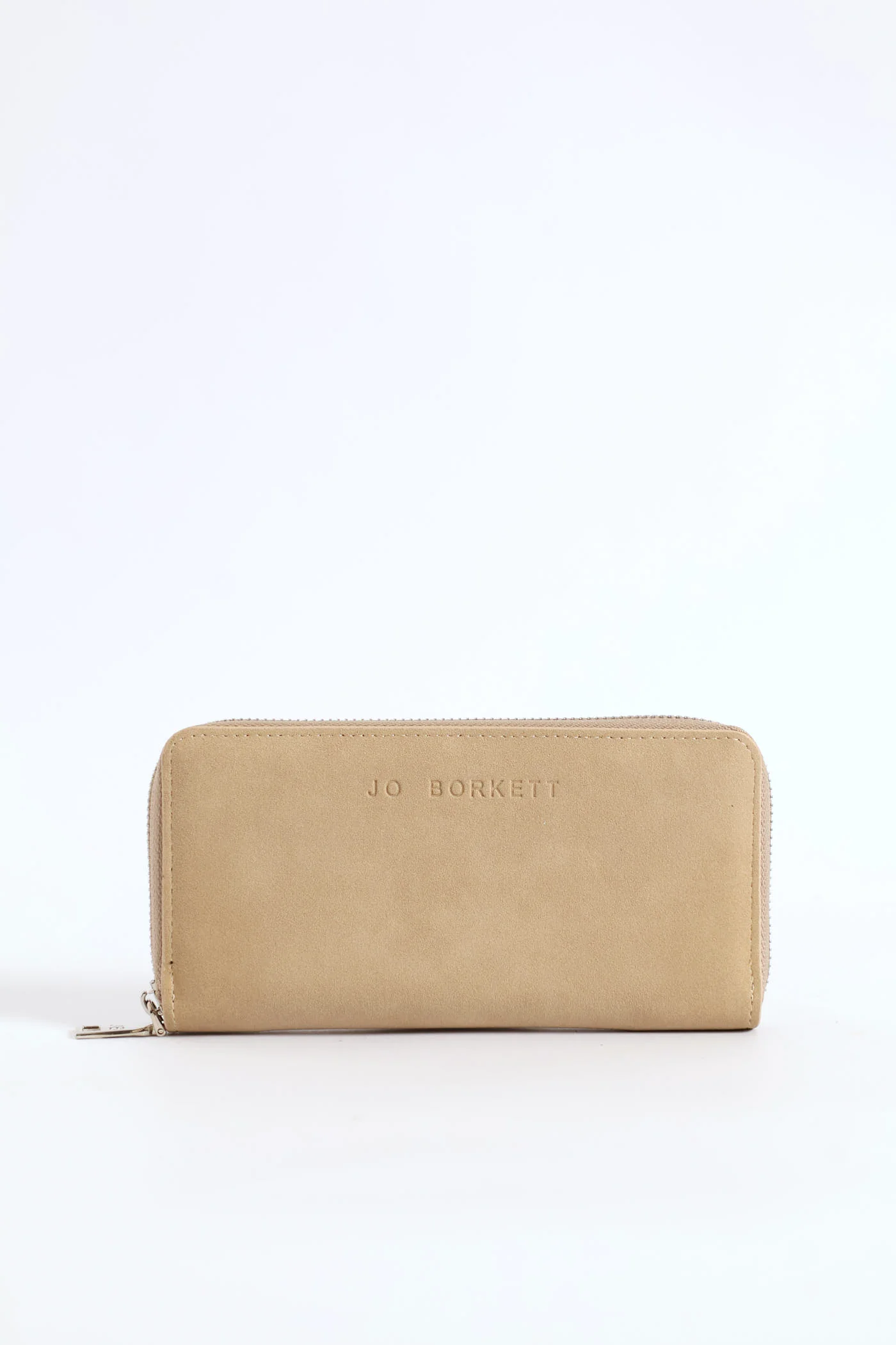 Frankie Suede Wallet - Beige - Image 3