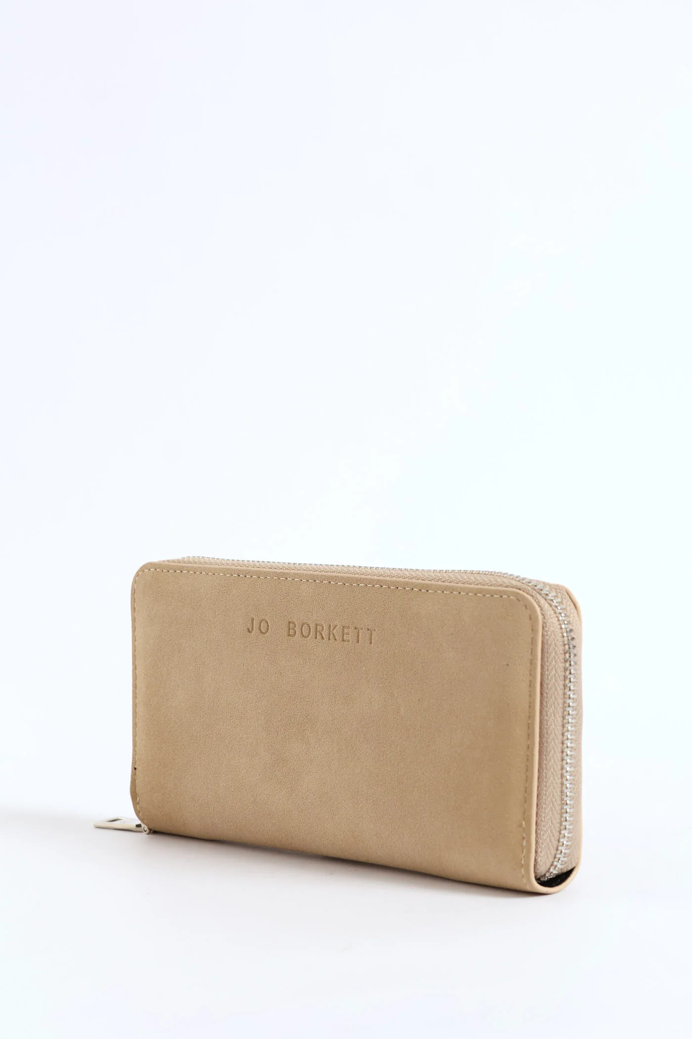 Frankie Suede Wallet - Beige - Image 4