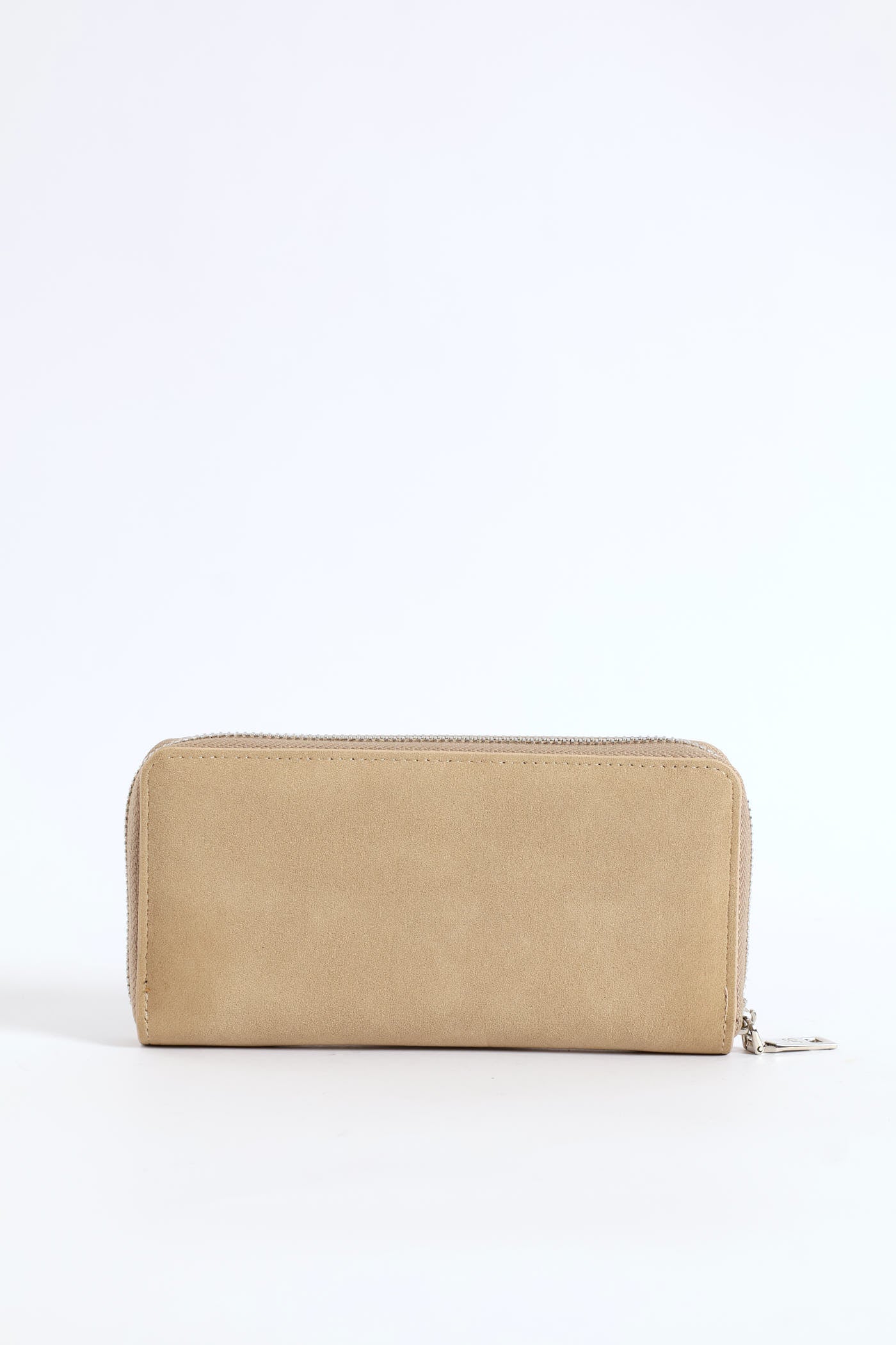 Frankie Suede Wallet - Beige - Image 5