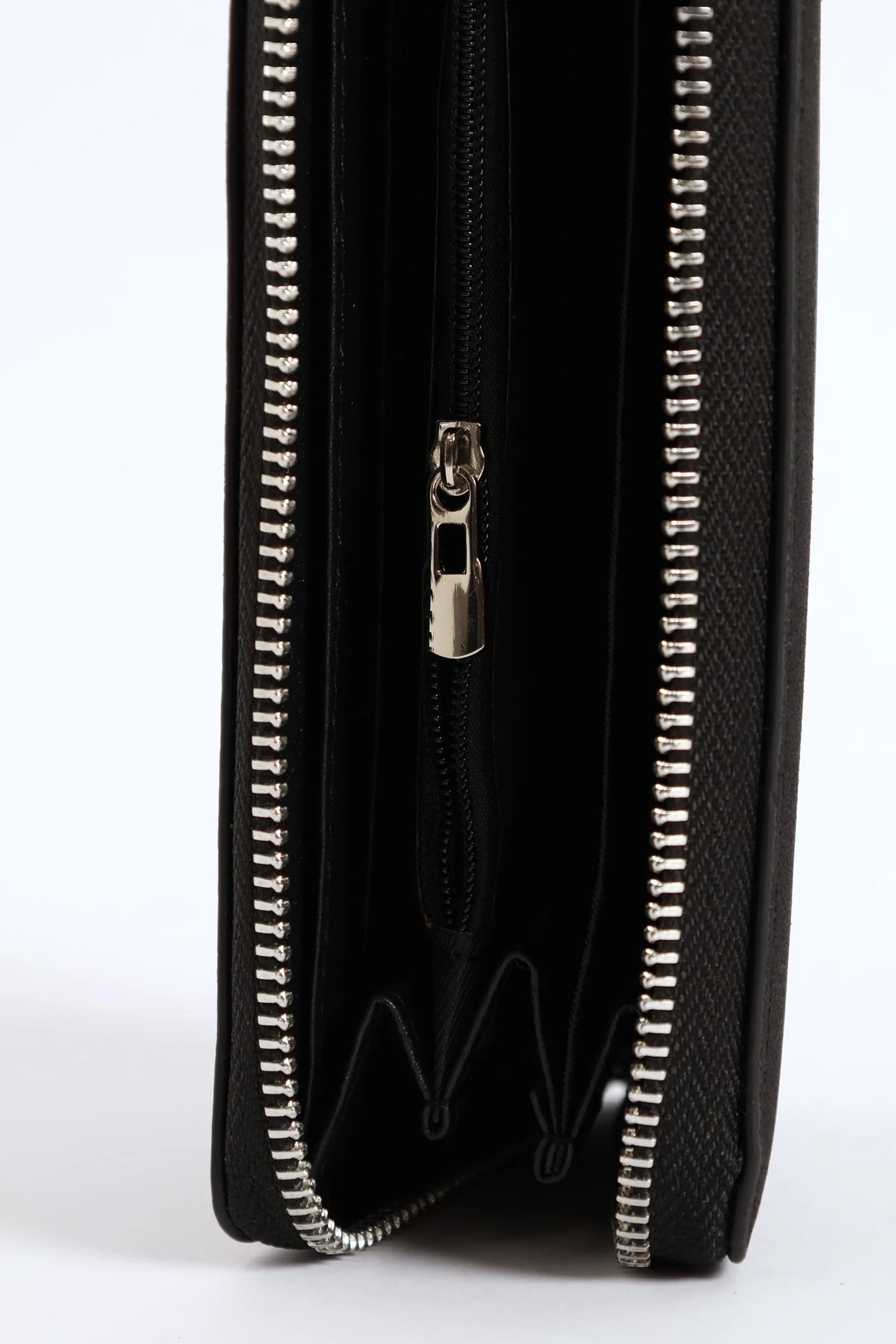 Frankie Suede Wallet - Black - Image 4