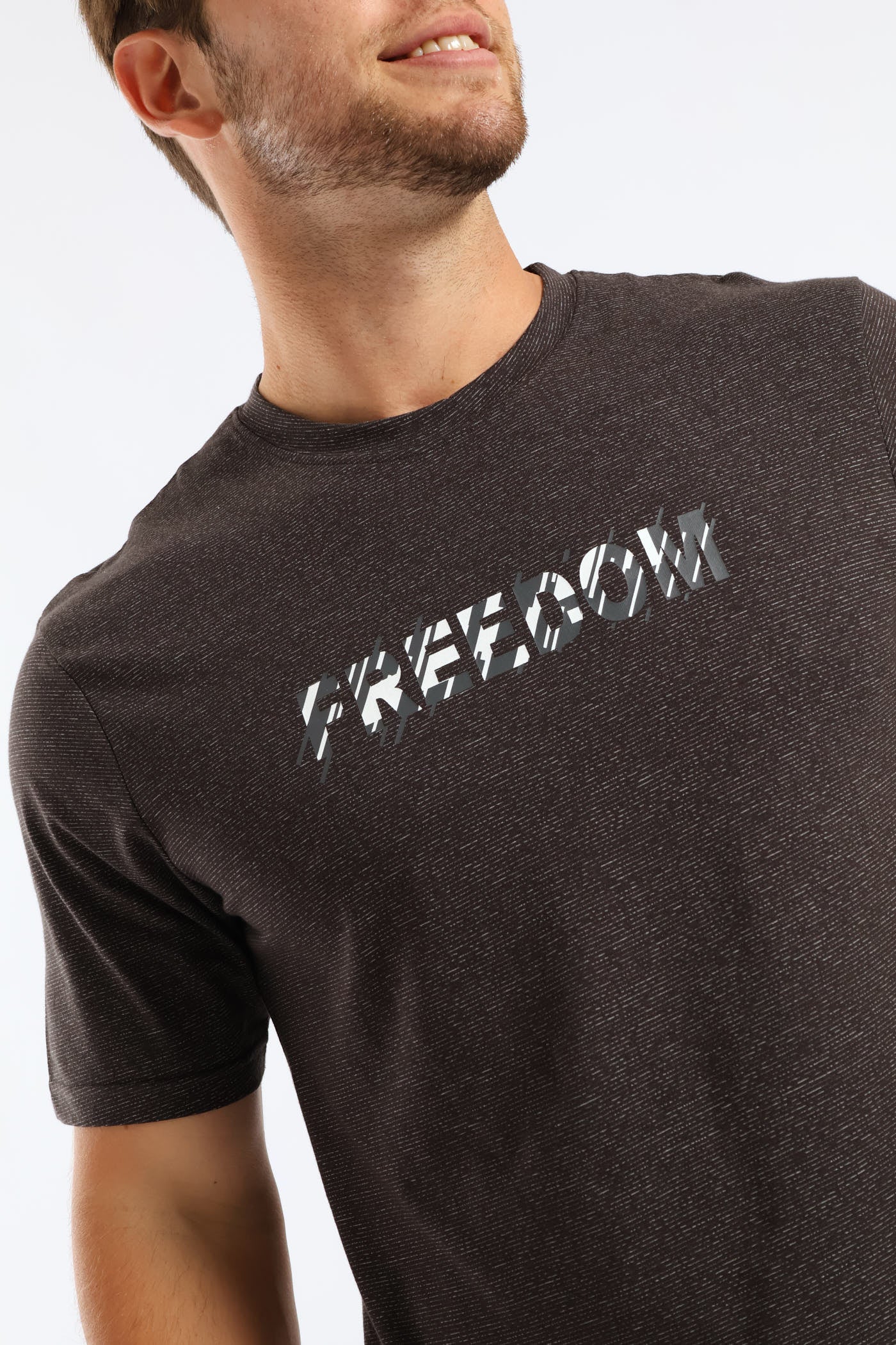 "Freedom" Pyjama Tee - Charcoal - Image 2