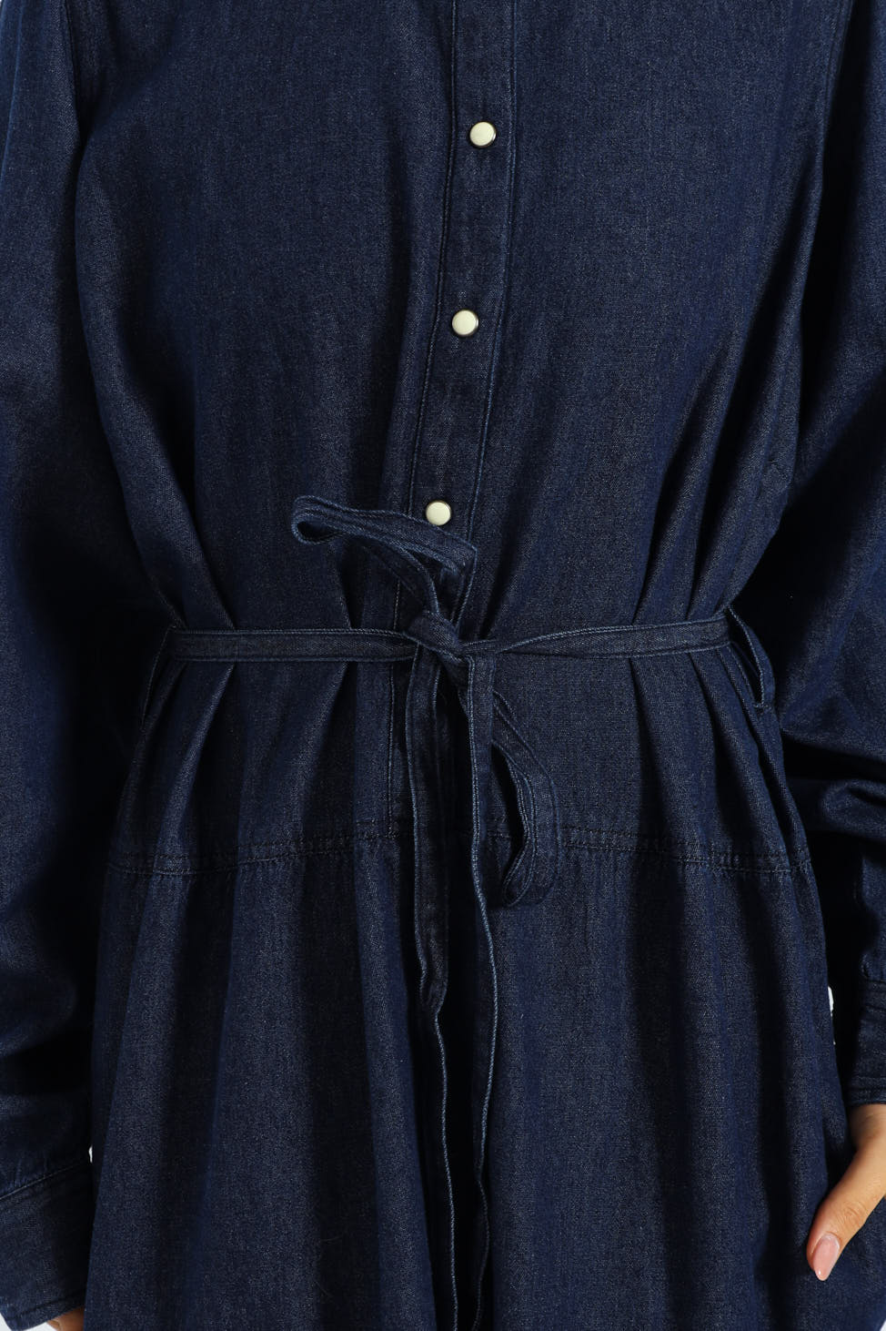 Frill Neck Tiered Belted Maxi Dress - Image 5