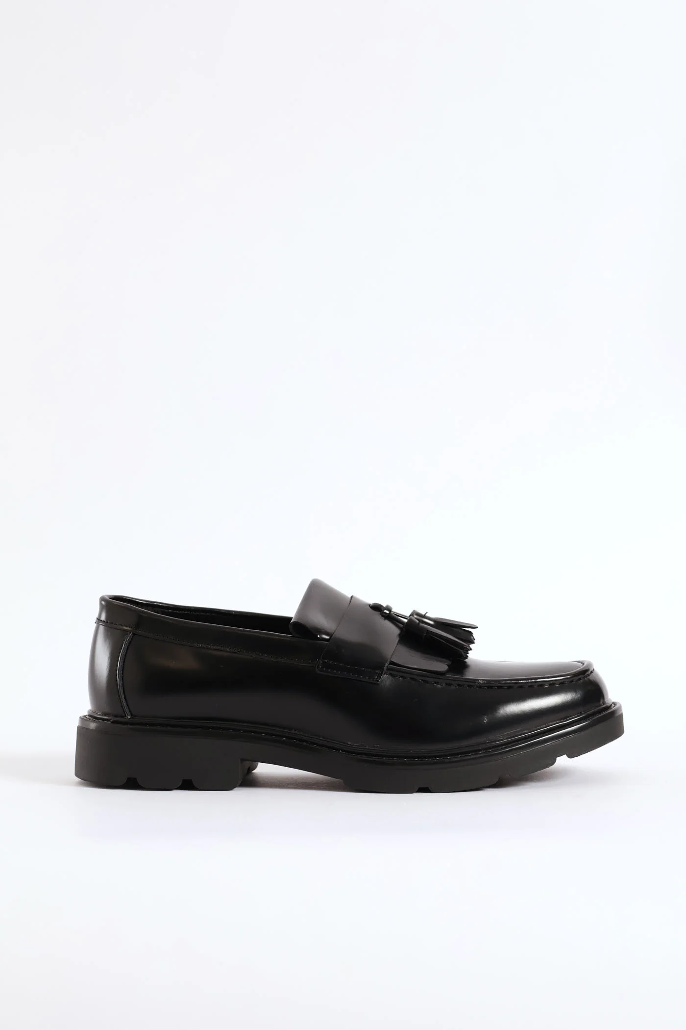 Fringe & Tassle Chunky Slip On - Black - Image 4