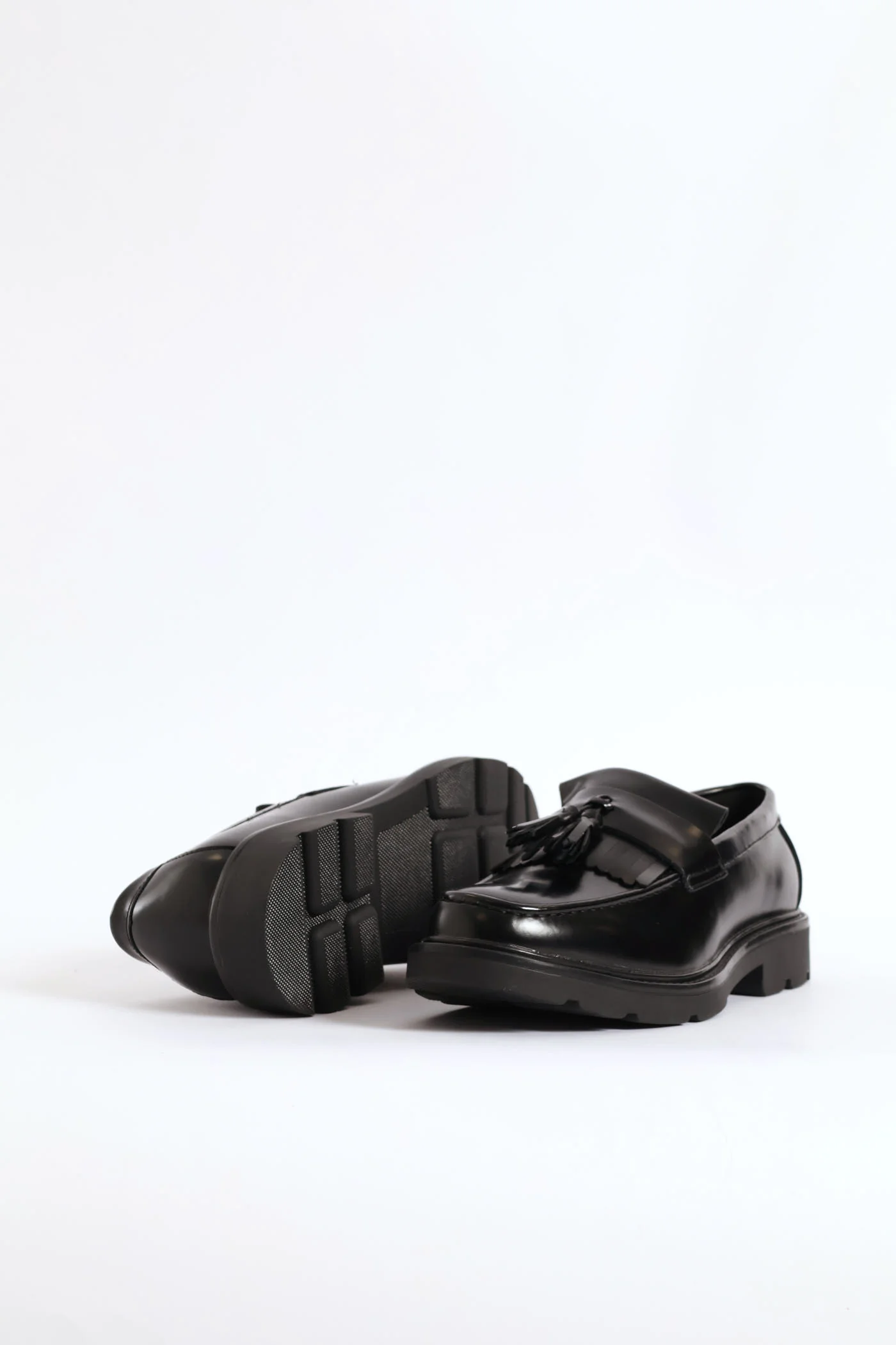Fringe & Tassle Chunky Slip On - Black - Image 5