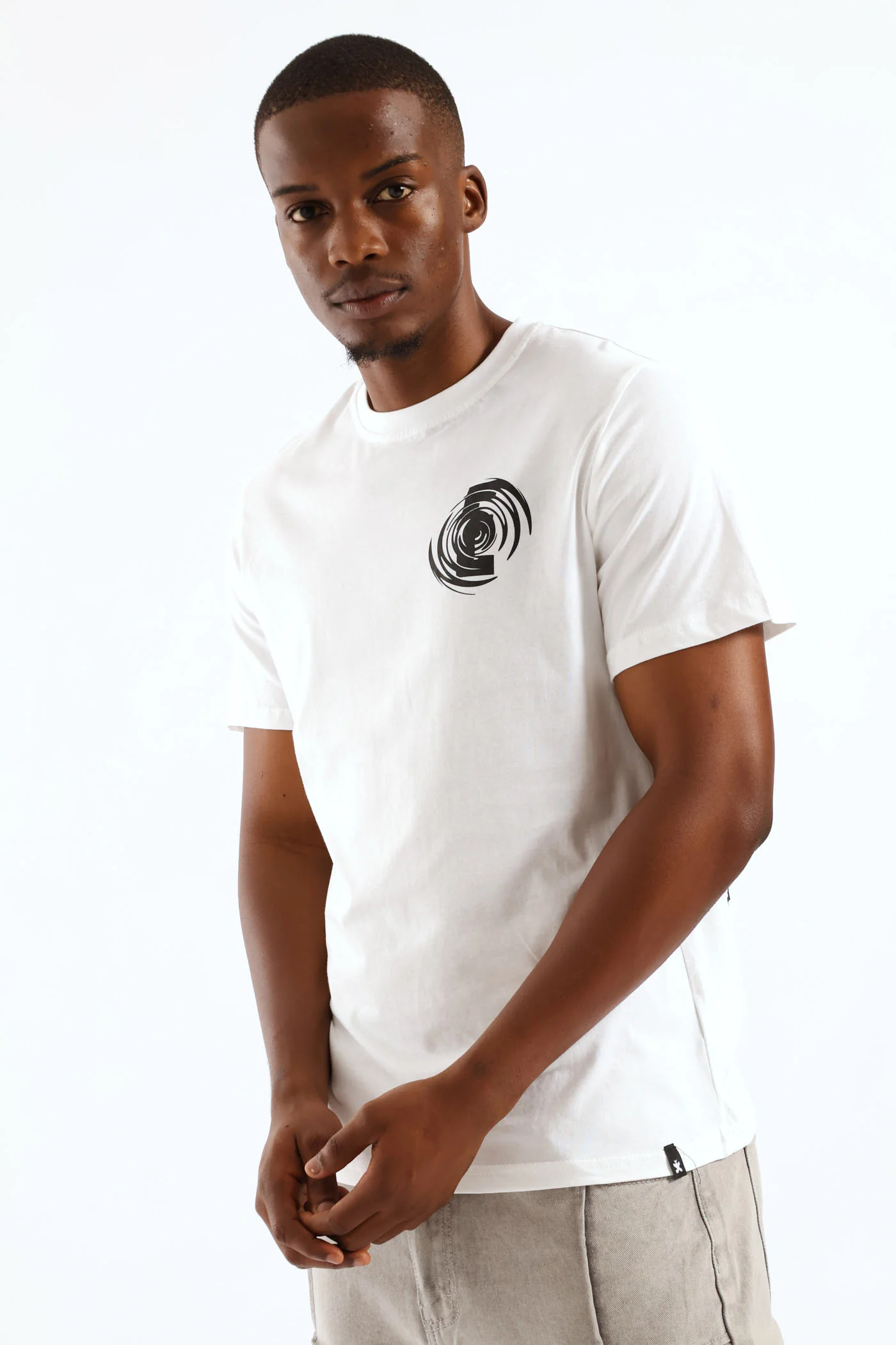Front & Back Printed Tee - White - Image 4