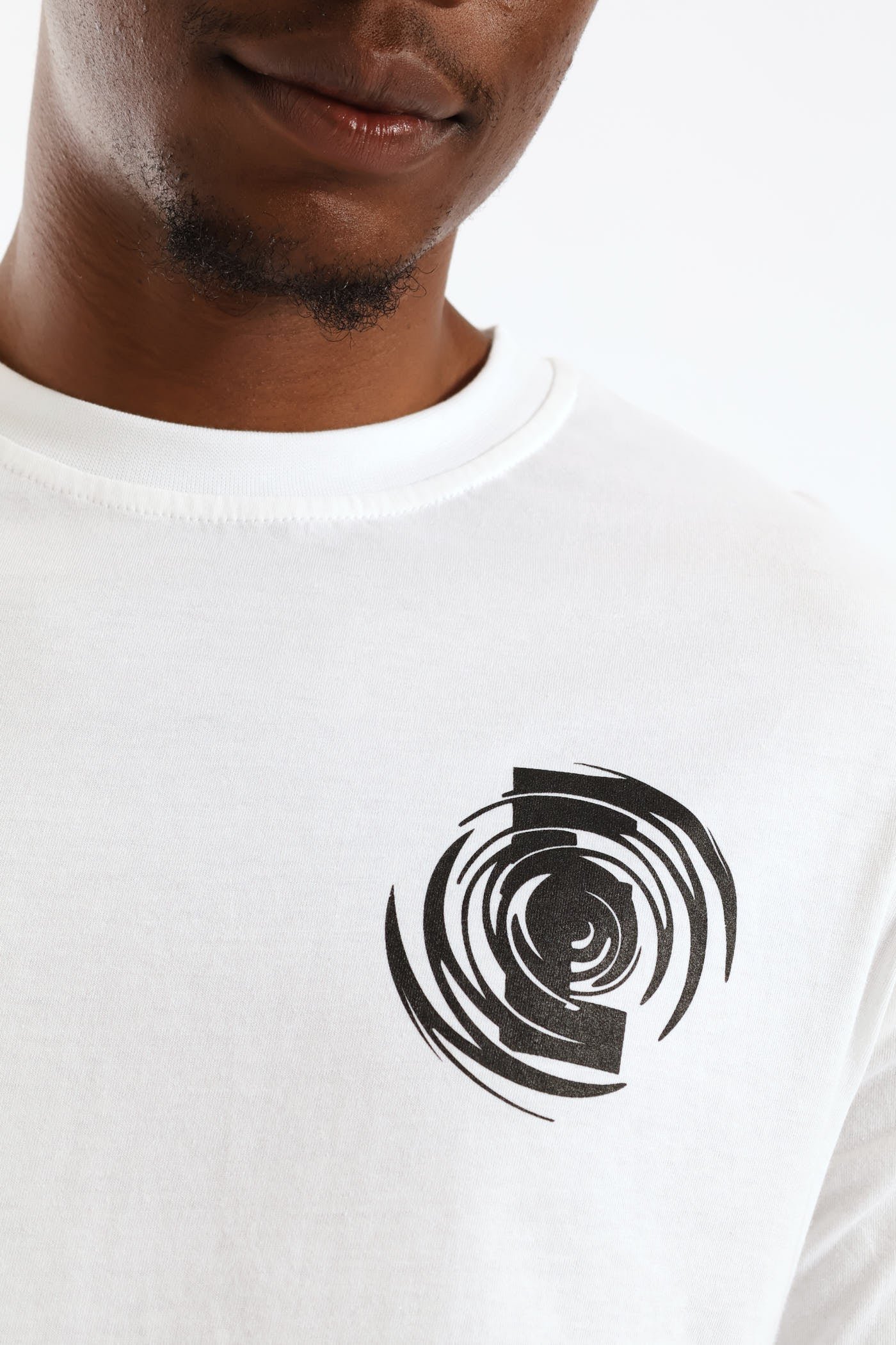 Front & Back Printed Tee - White - Image 5