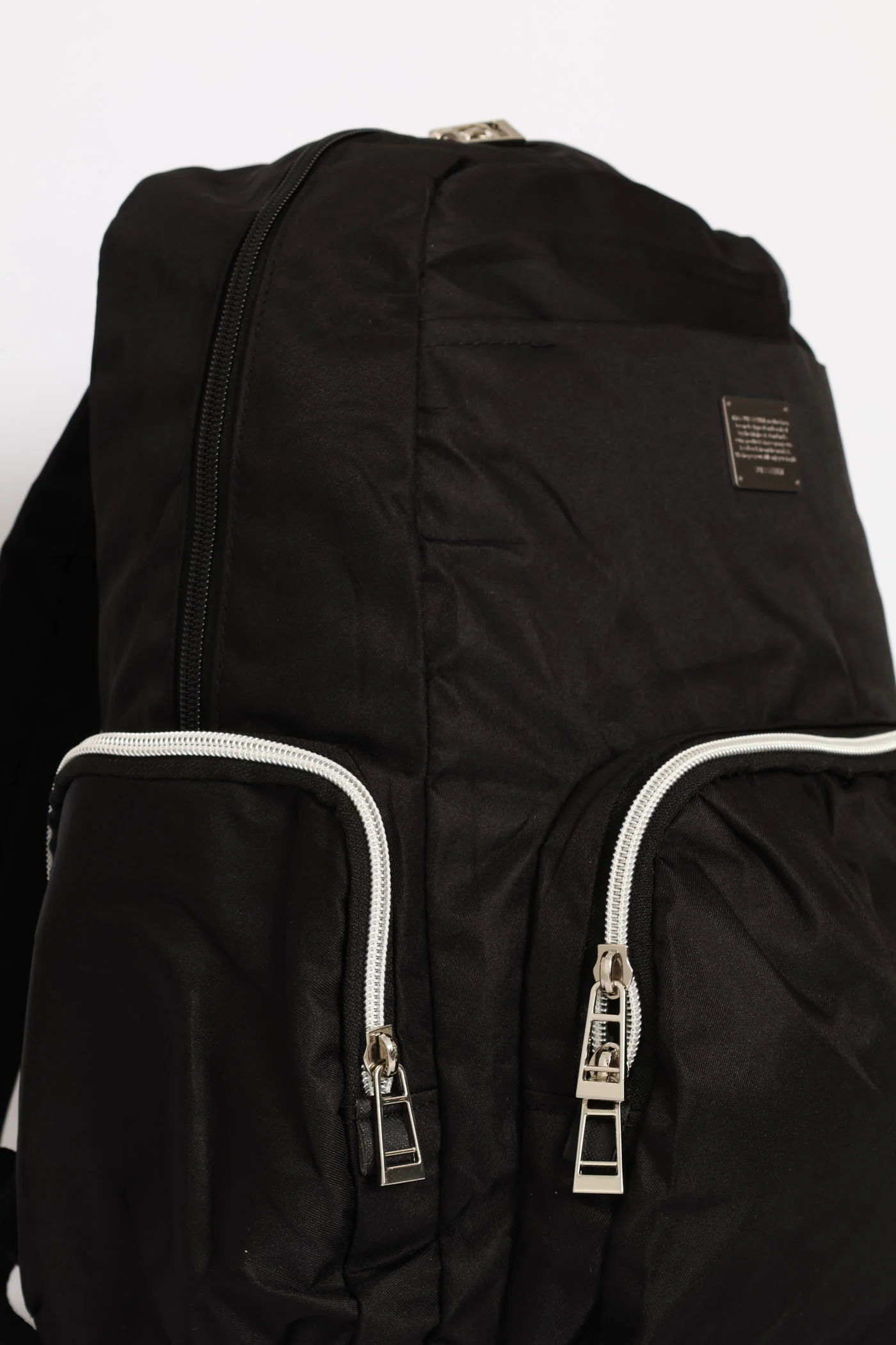 Front Pocket Backpack - Black - Image 2