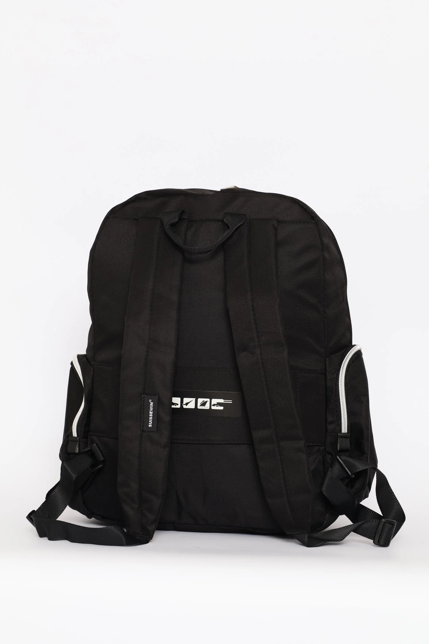 Front Pocket Backpack - Black - Image 5