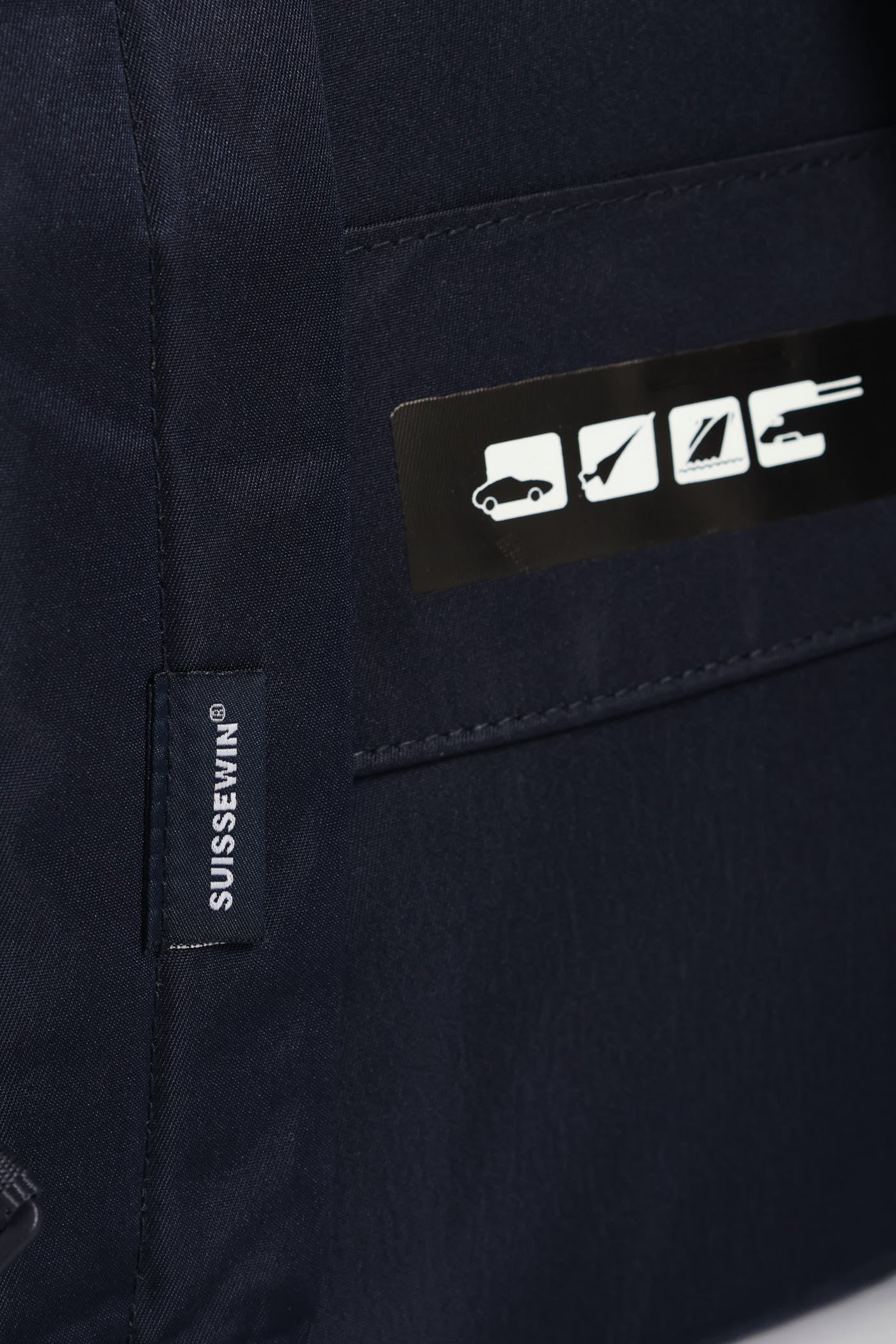 Front Zip Backpack - Navy - Image 4