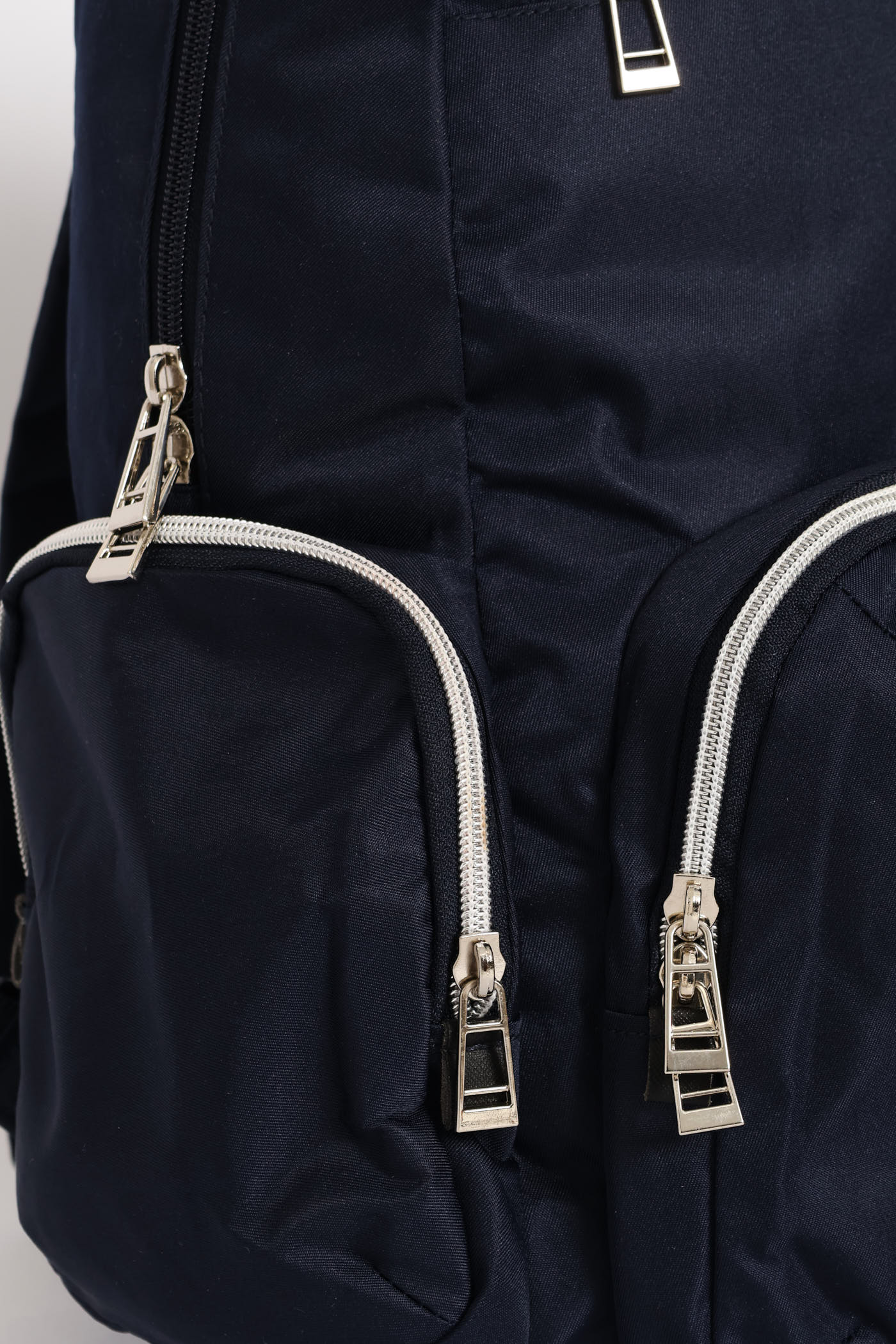 Front Zip Backpack - Navy - Image 5