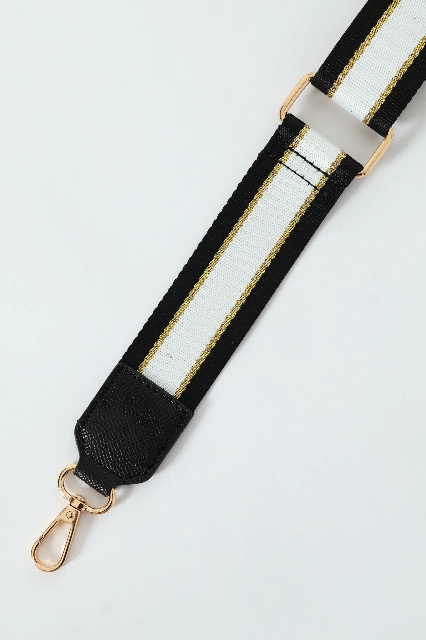 Front Zip Camera Bag With Webbing Strap - Black - Image 5