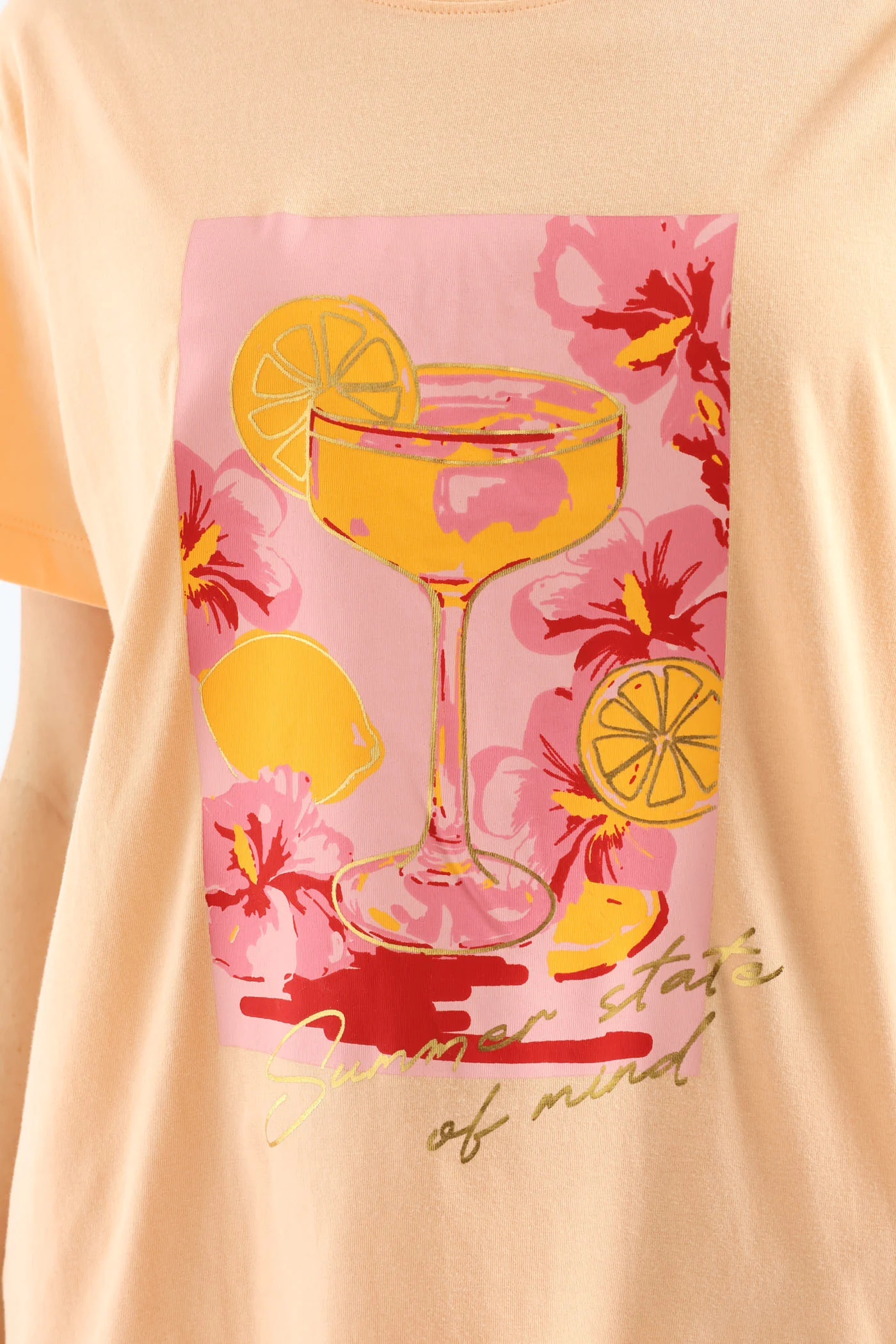 Fruit Cocktail Tee - Pale Salmon - Image 2