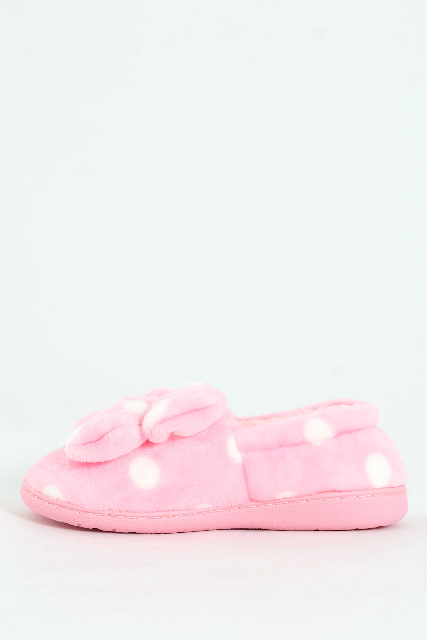 Full Closed Polka Dot Slipper - Pink - Image 3