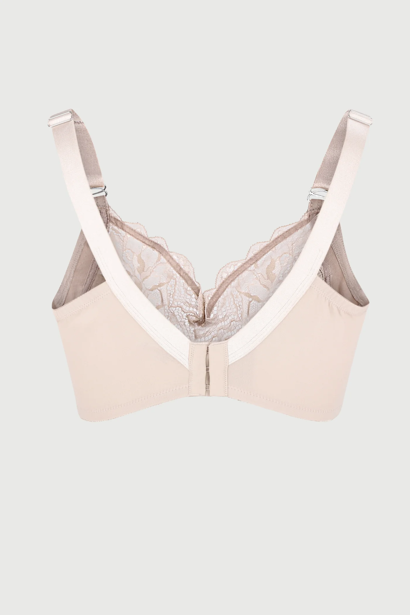 Full Figure Minimzer Underwire Bra - Beige - Image 2