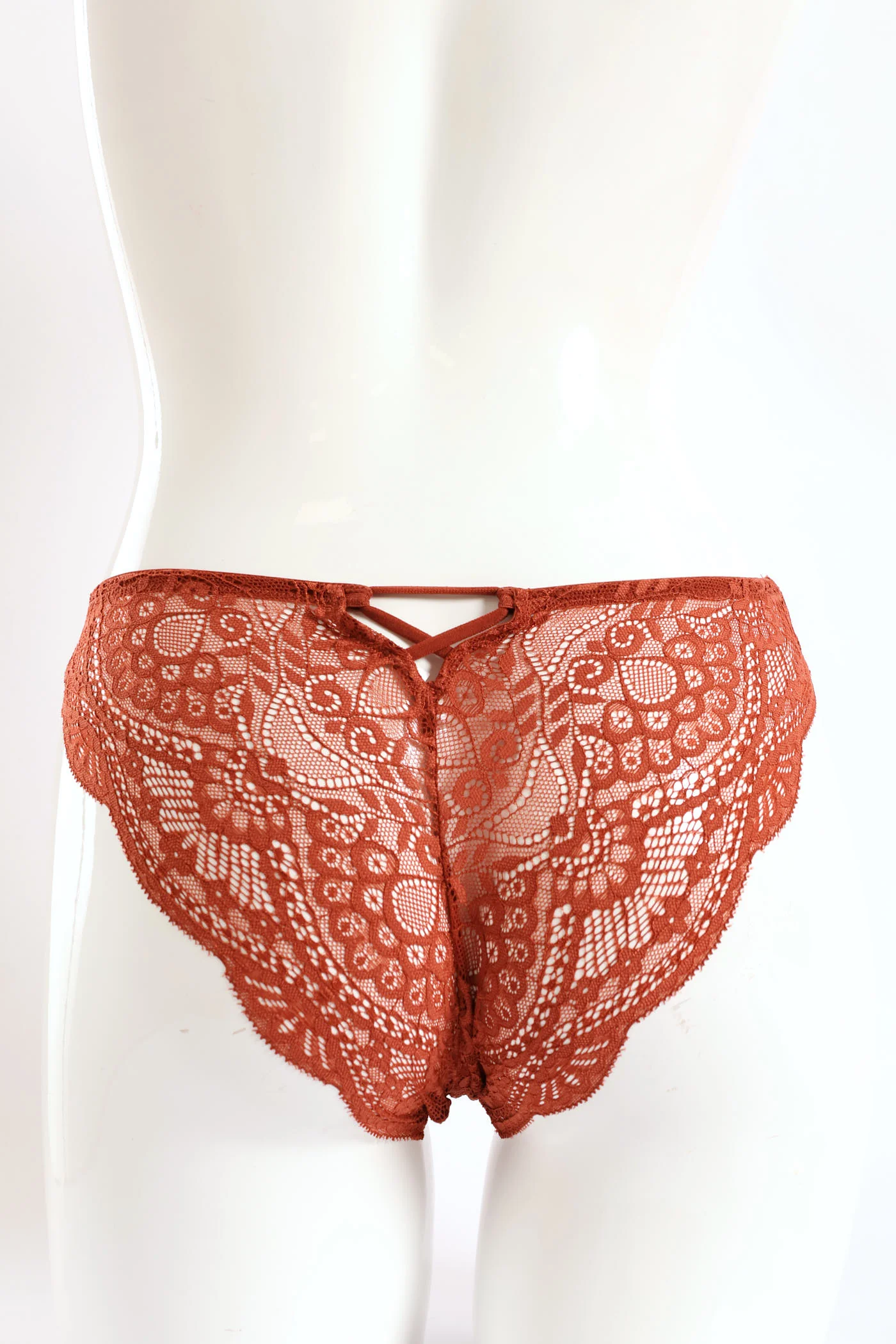 Full Lace Brazilian Panties - Cinnamon - Image 2