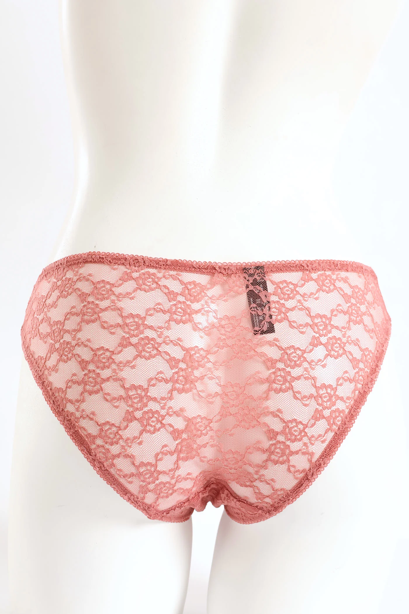 Full Lace Brazilian Panty - Dusty Rose - Image 2