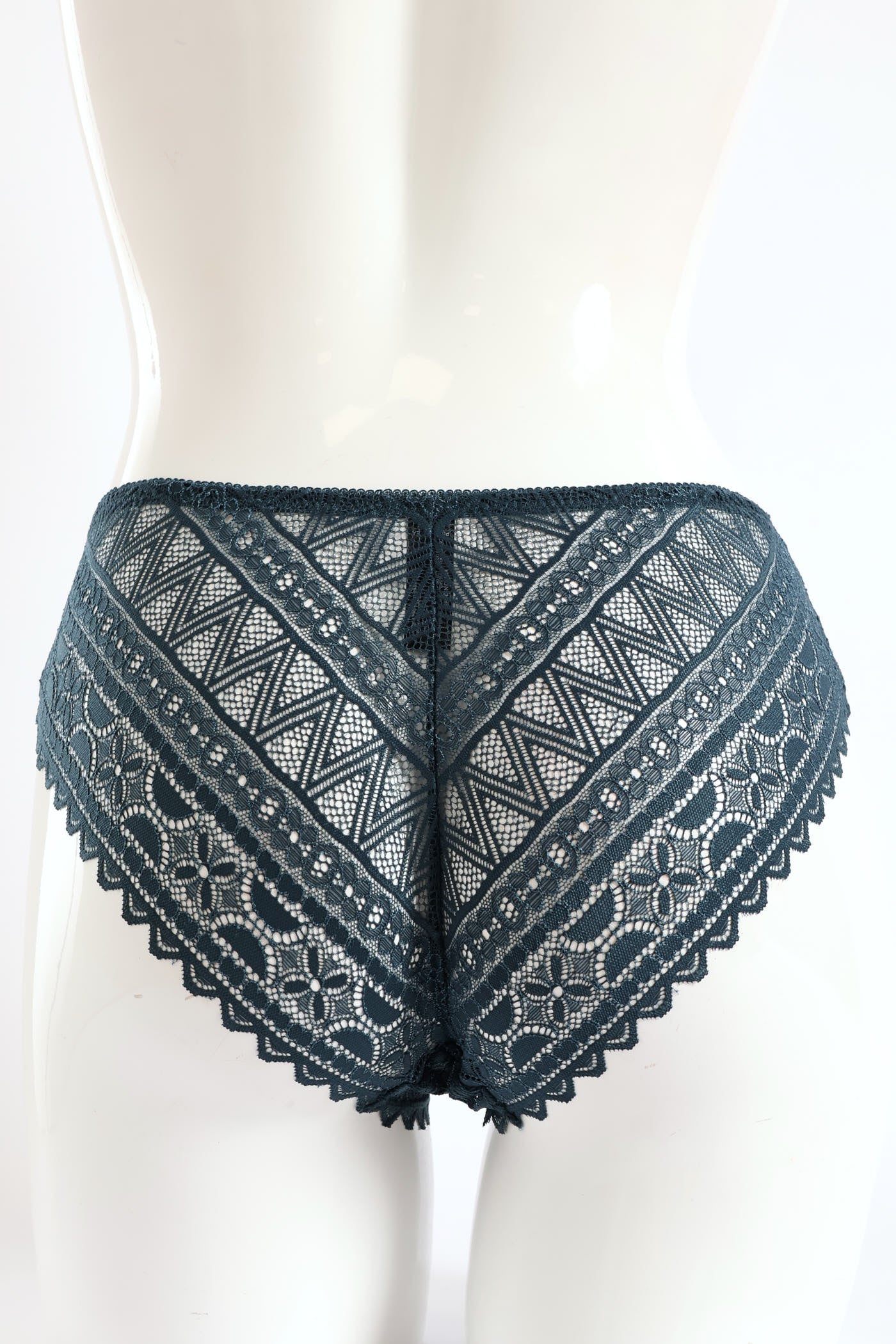 Full Lace Midi Panty - Petrol - Image 3