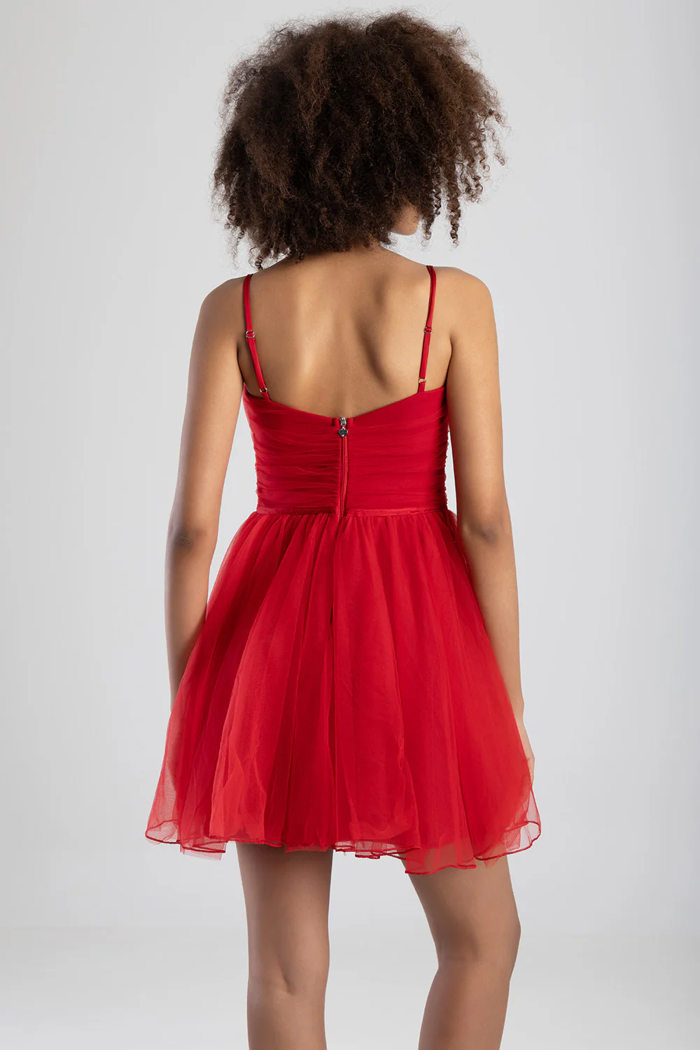 Full Of Love Tulle Dress - Red - Image 2