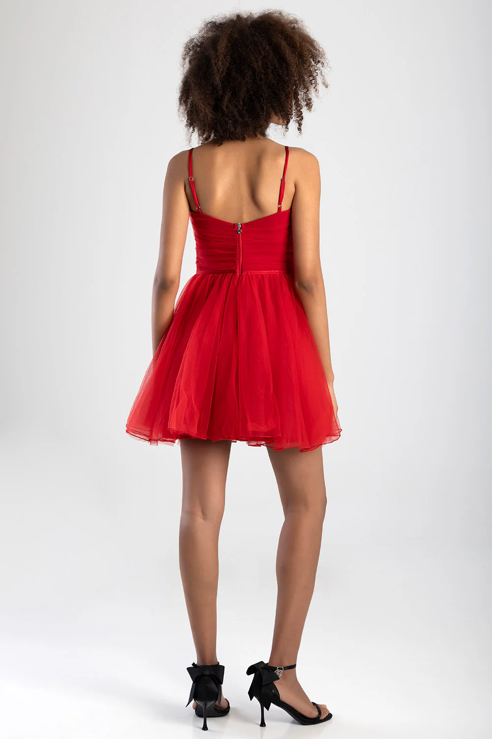 Full Of Love Tulle Dress - Red - Image 7