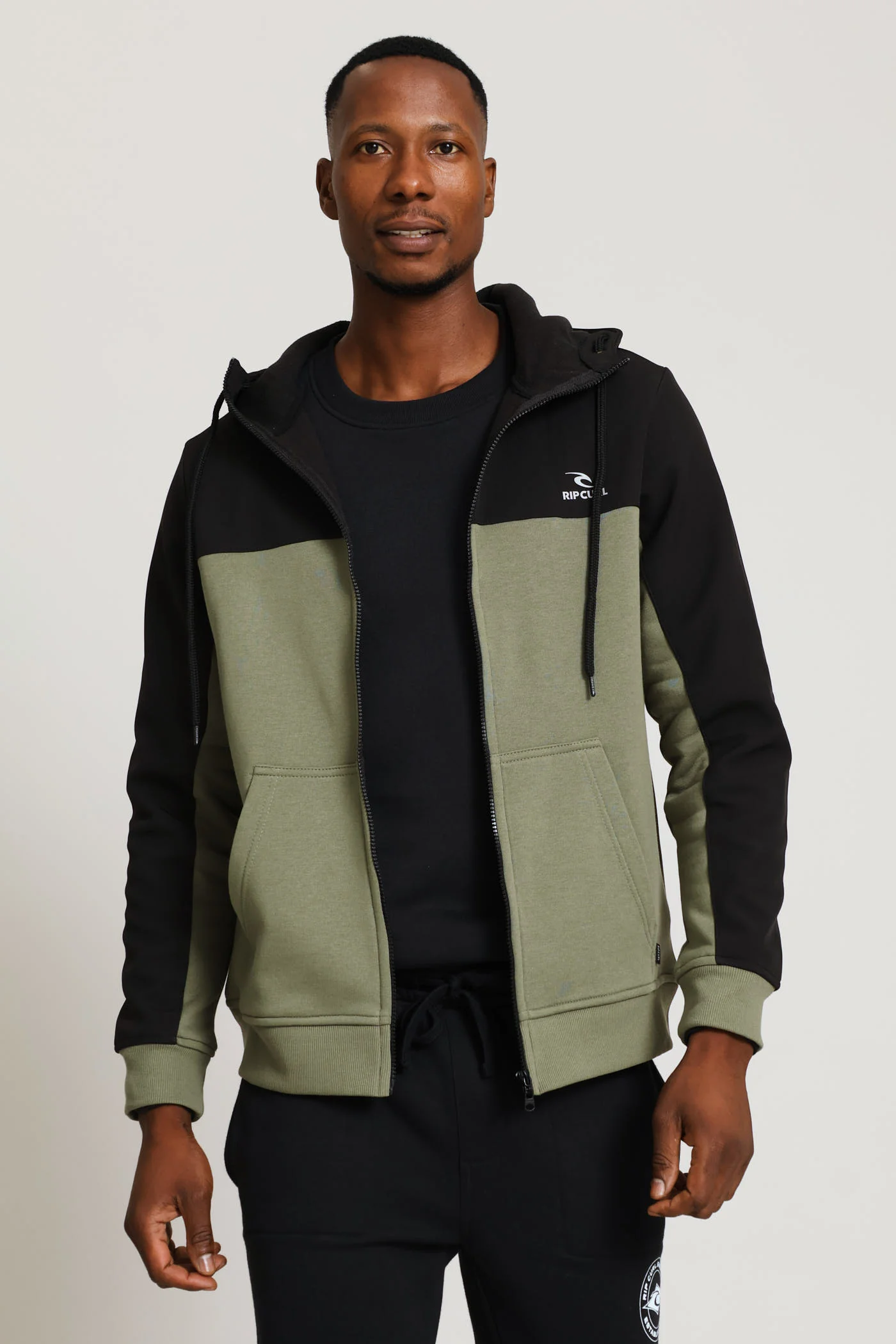 Full Soft Shell Jacket - Fatigue/Black - Image 3