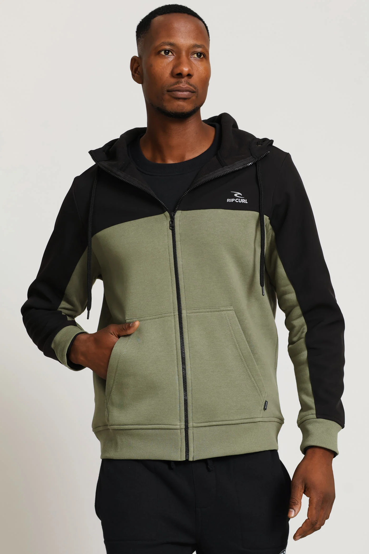 Full Soft Shell Jacket - Fatigue/Black - Image 4