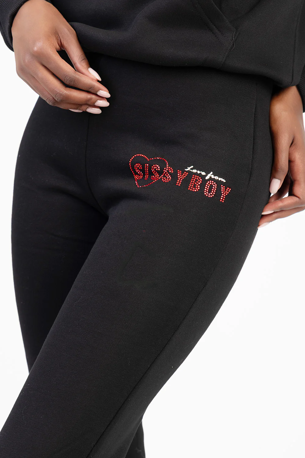 Full Speed Athleisure Tracksuit Pants - Black - Image 2