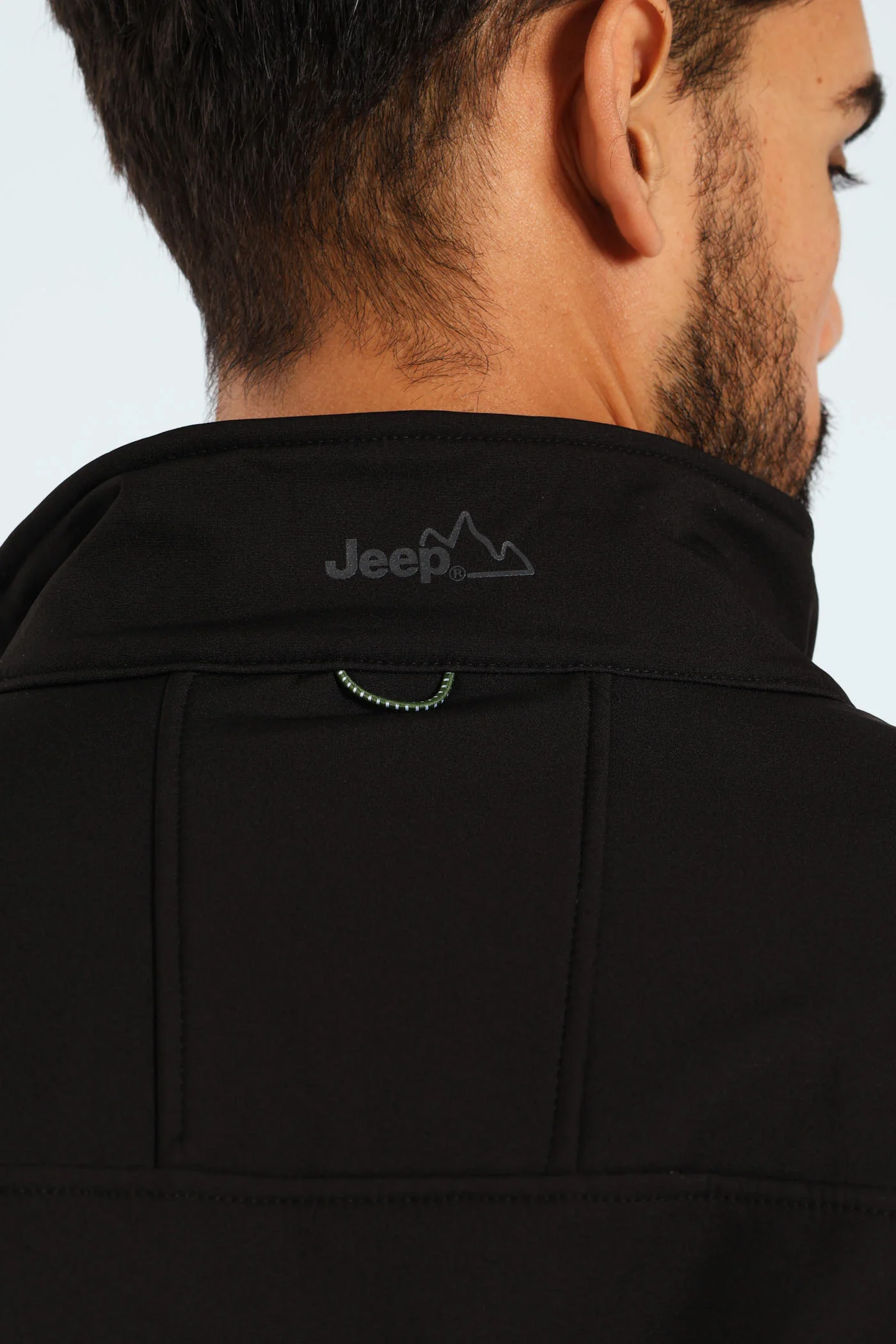 Funnel Neck Softshell Jacket - Black - Image 2