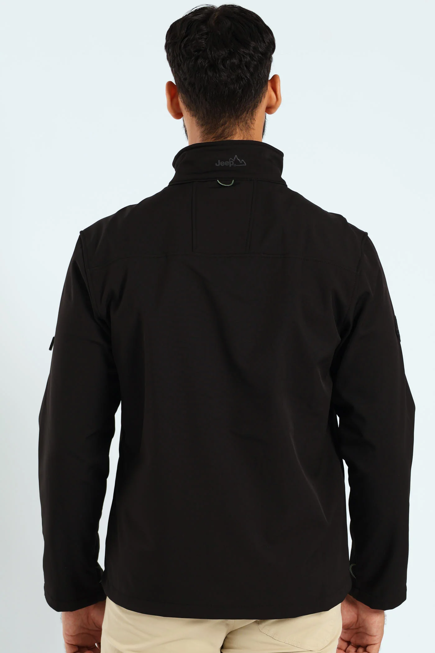 Funnel Neck Softshell Jacket - Black - Image 3