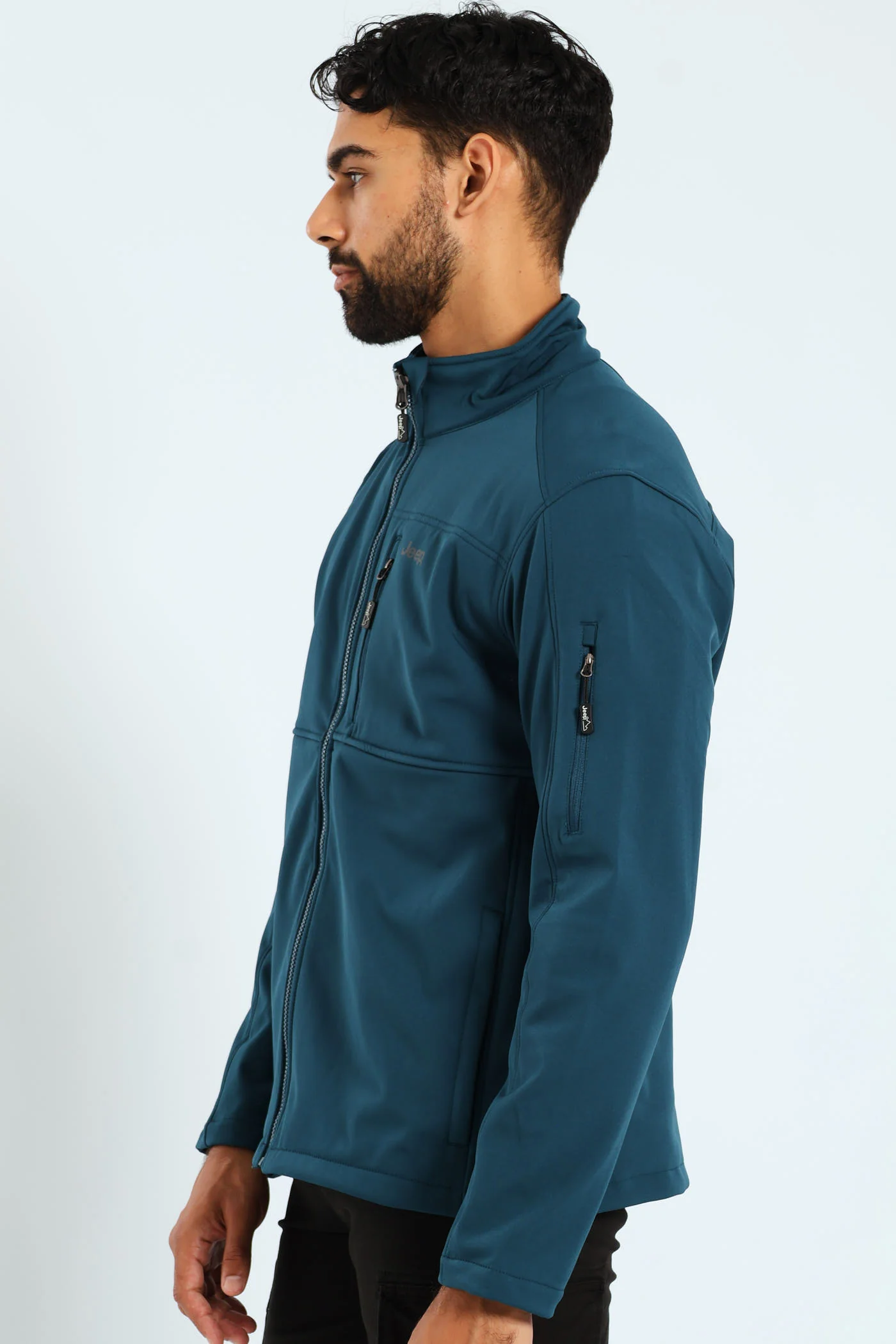Funnel Neck Softshell Jacket - Navy - Image 6
