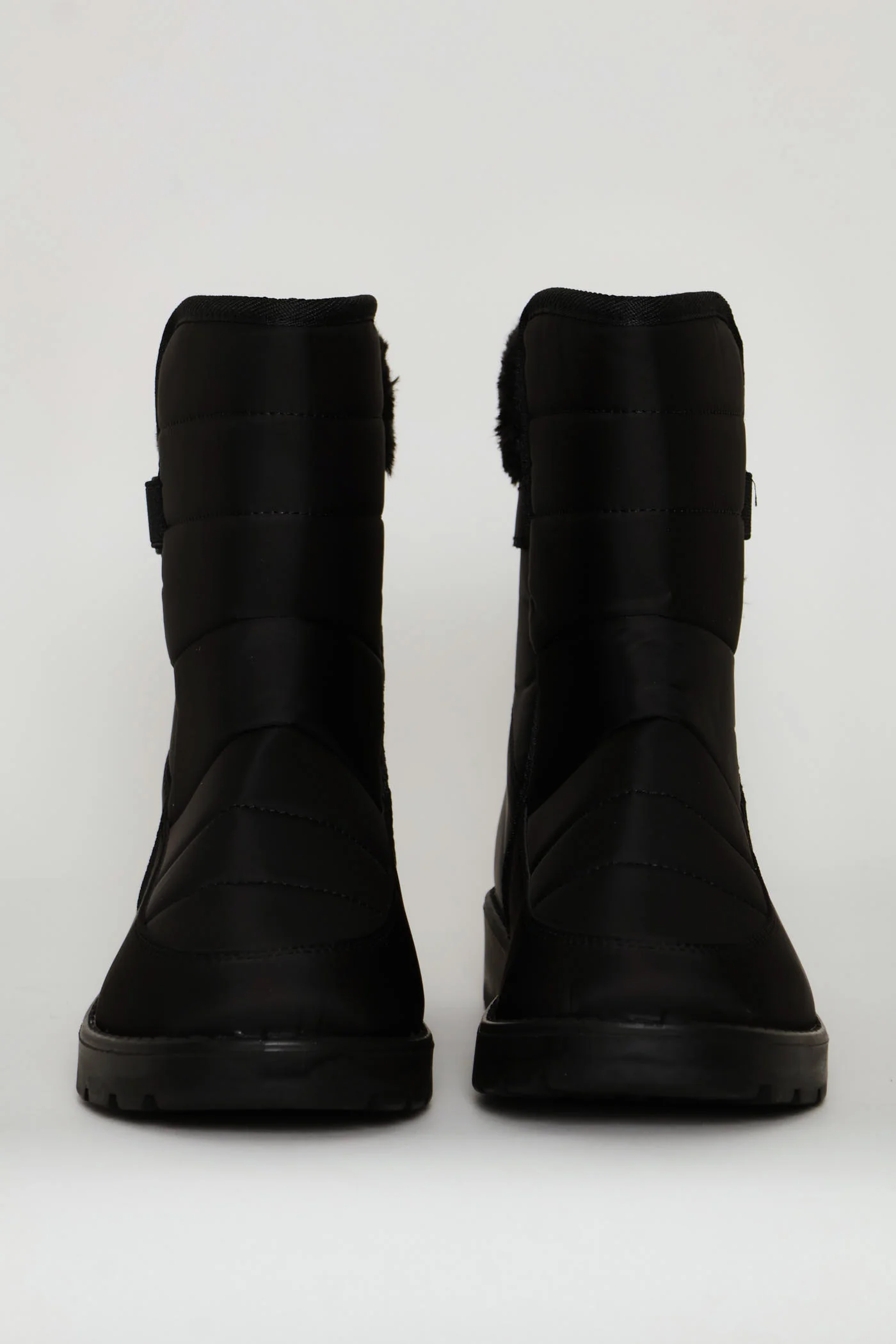 Faux Fur Snow Boot - Black - Image 2