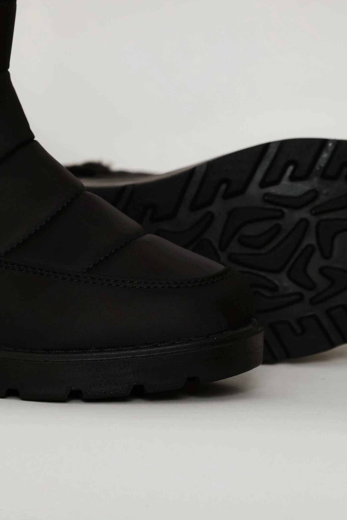 Faux Fur Snow Boot - Black - Image 6