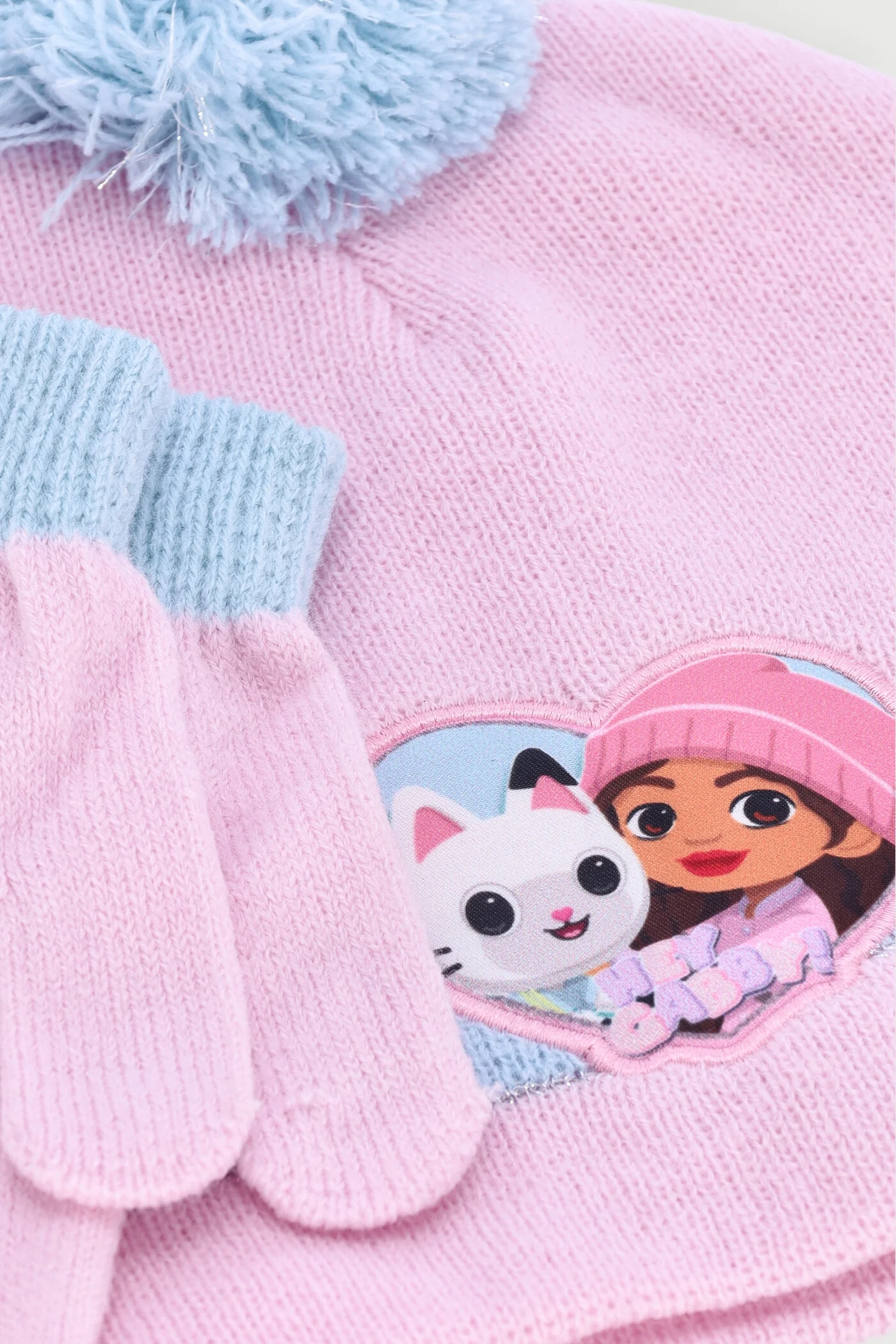 Gabby's Dollhuose Beanie And Glove Set - Pink - Image 2