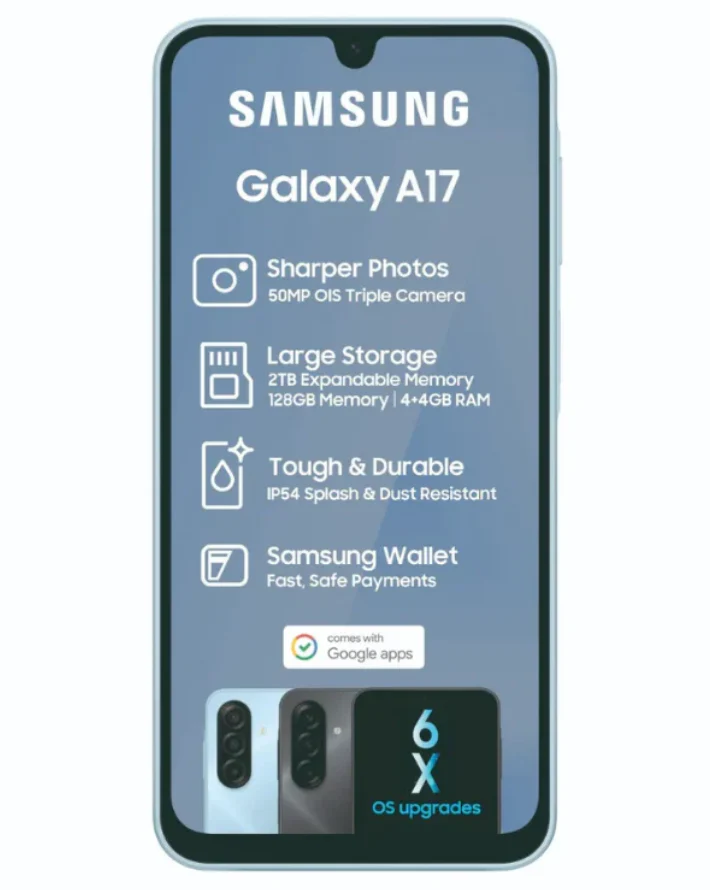 Galaxy A17 Dual Sim Cellphone - Blue - Image 4