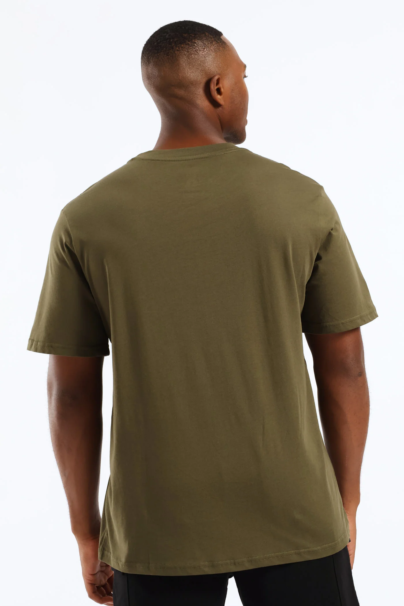 Gangsta Teddy Front Print Tee - Olive - Image 3