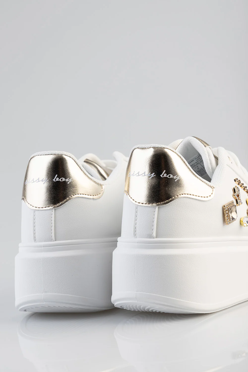 Gemy Bejeweled Chunky Sneaker - White - Image 8