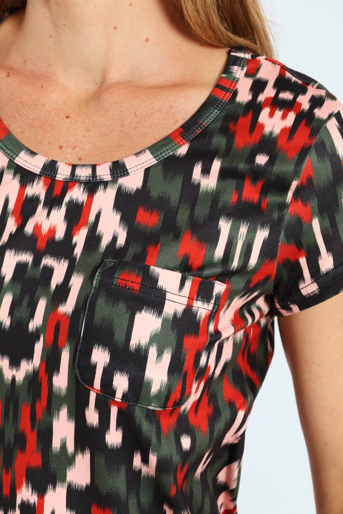 Geo Camo Pocket Tee - Multi - Image 2