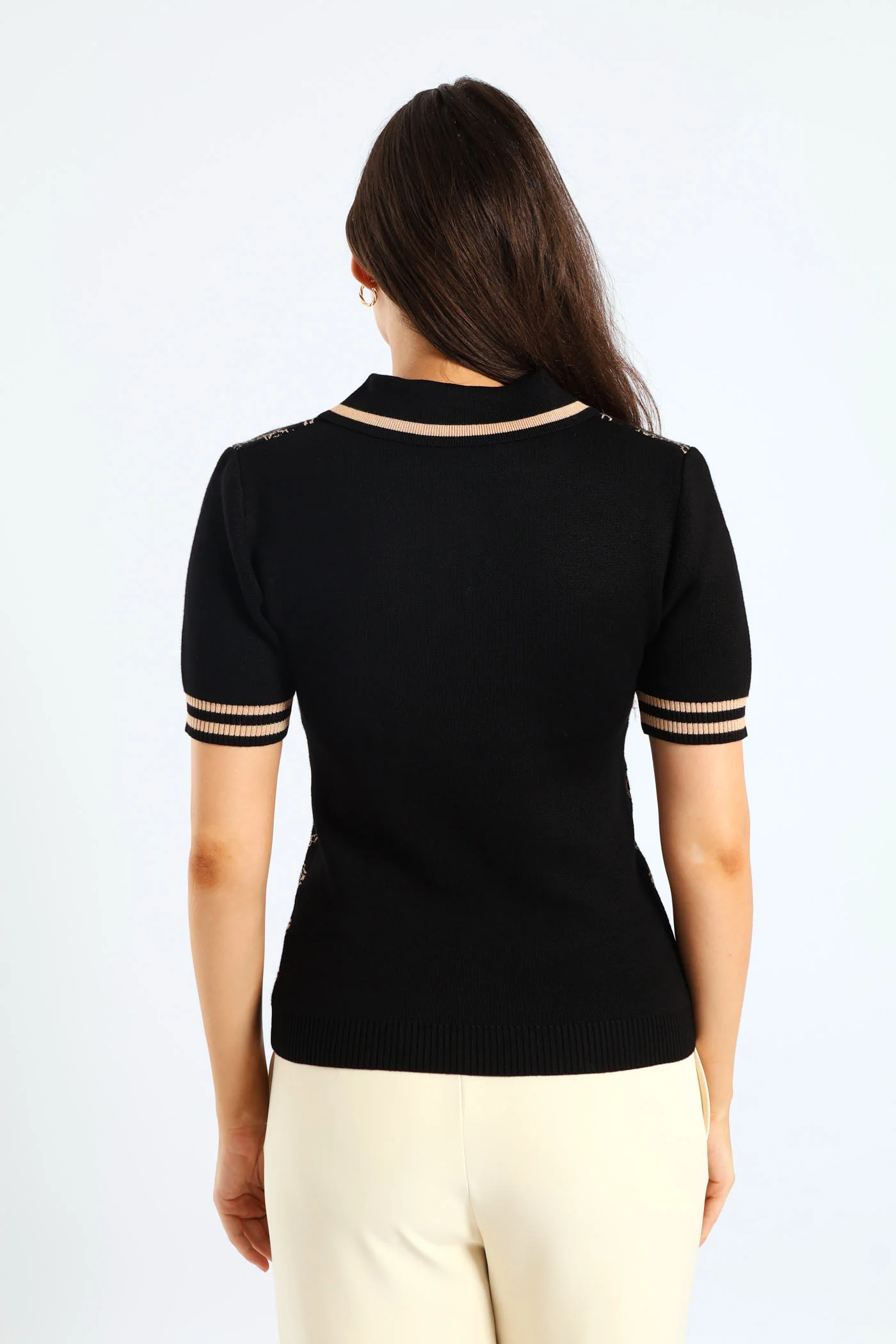 Geo Golfer Tee - Black - Image 3