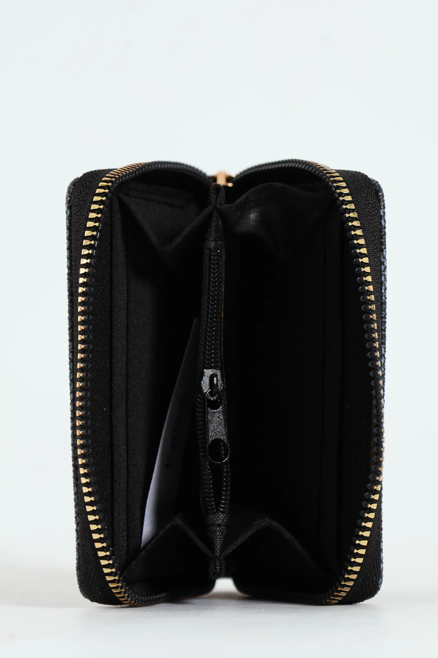 Geo Print Small Zip Around Purse - Black - Image 4