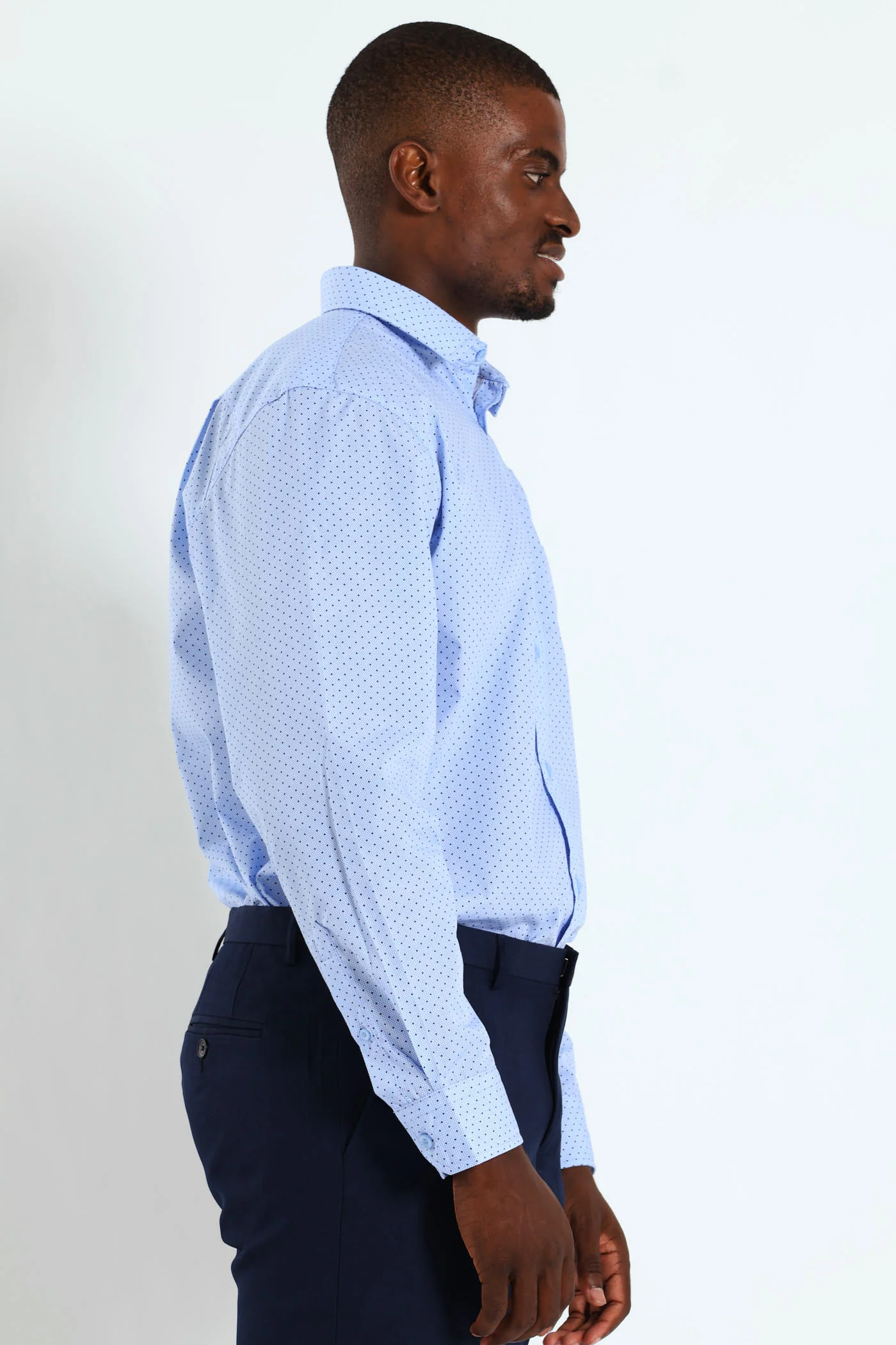 Geo Spot Shirt - Blue/Black - Image 3